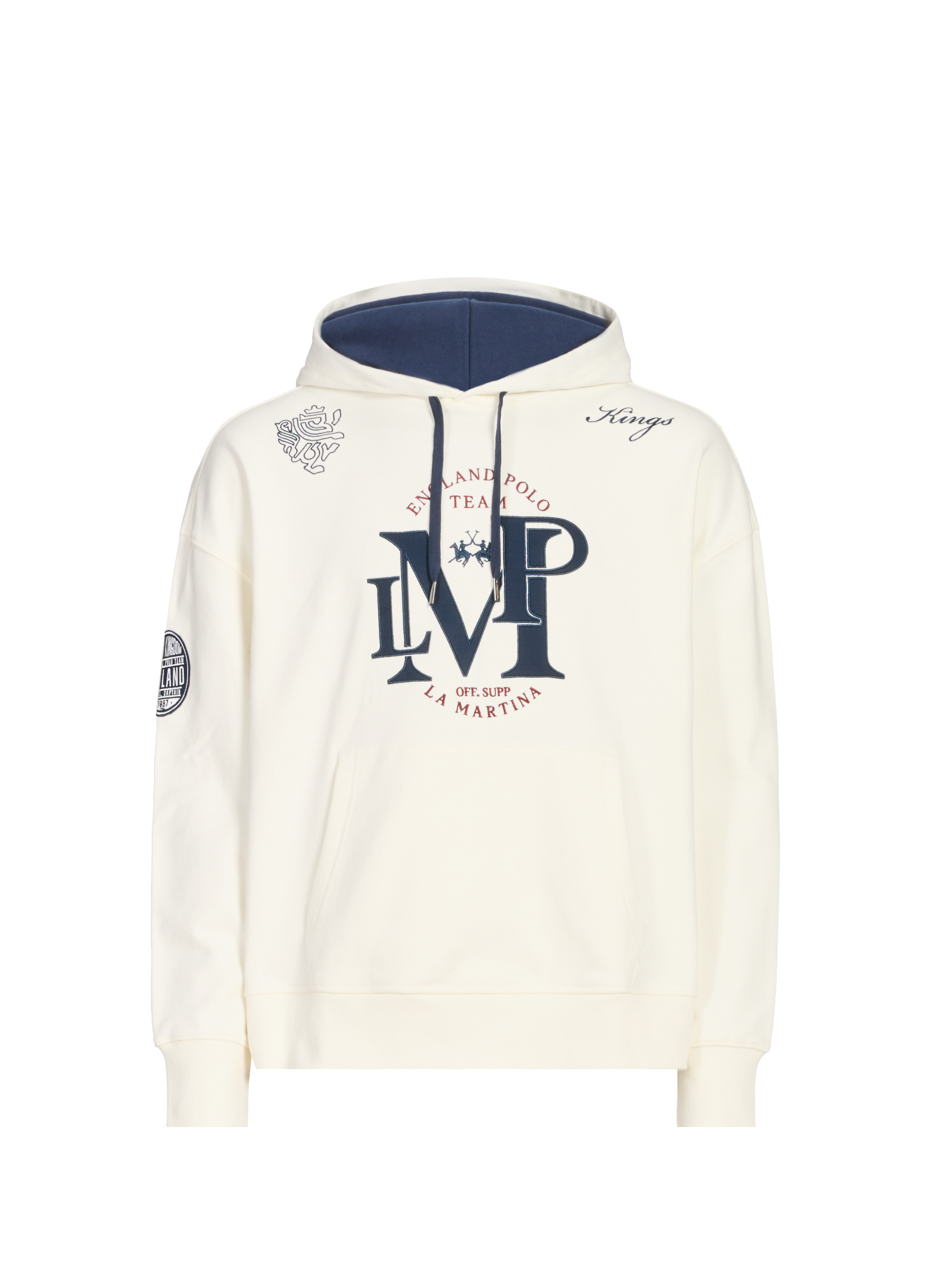 LA MARTINA Cotton Hooded Sweatshirt White