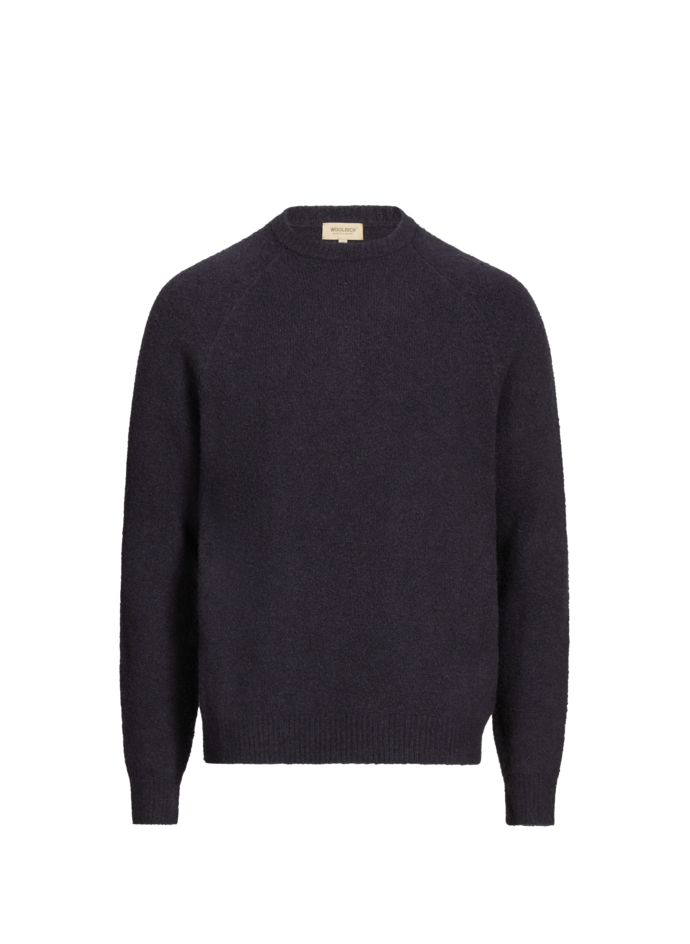 WOOLRICH Cotton-blend round-neck jumper Blue