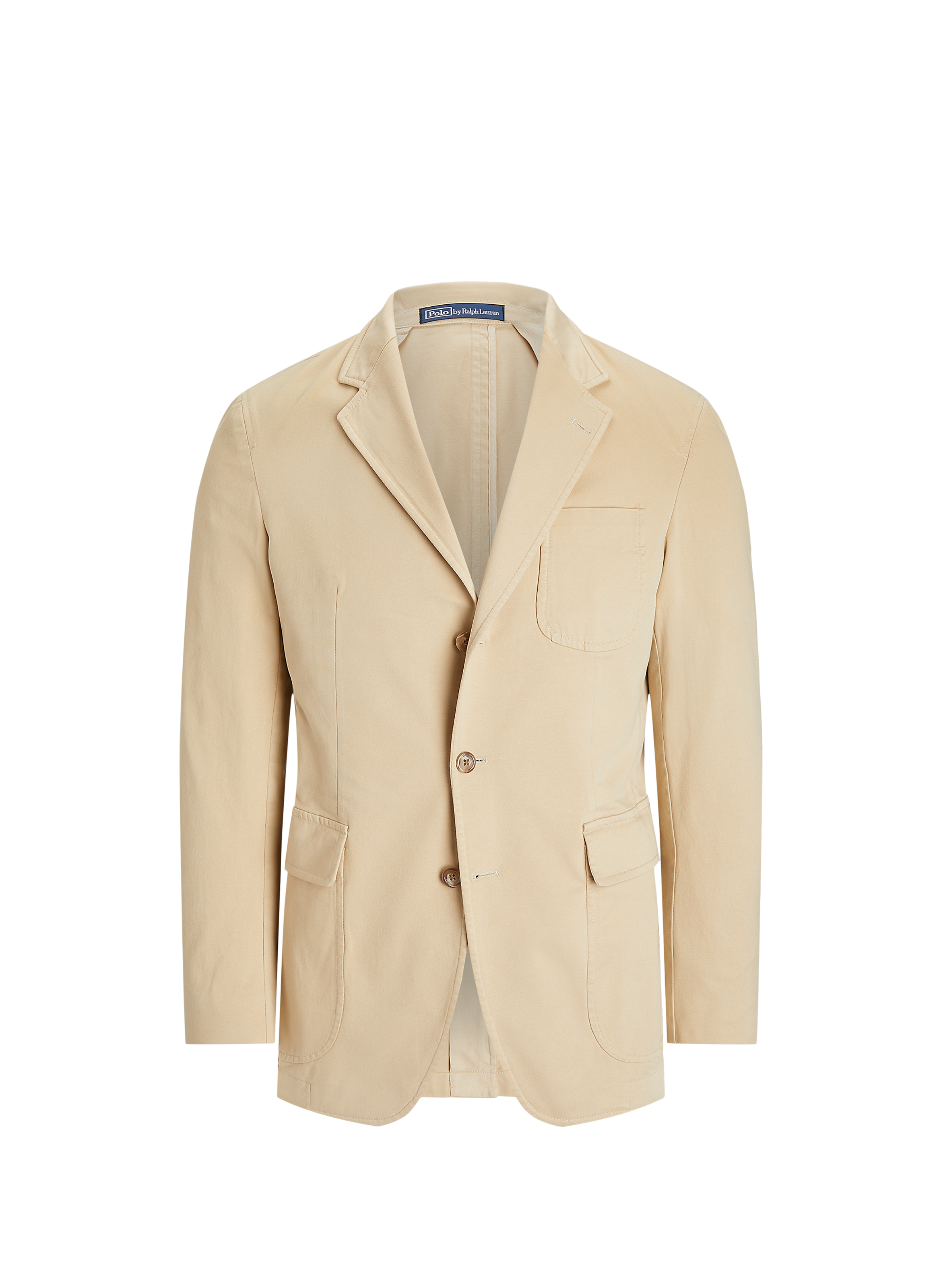 Blazer uni à ourlet arrondi POLO RALPH LAUREN Beige