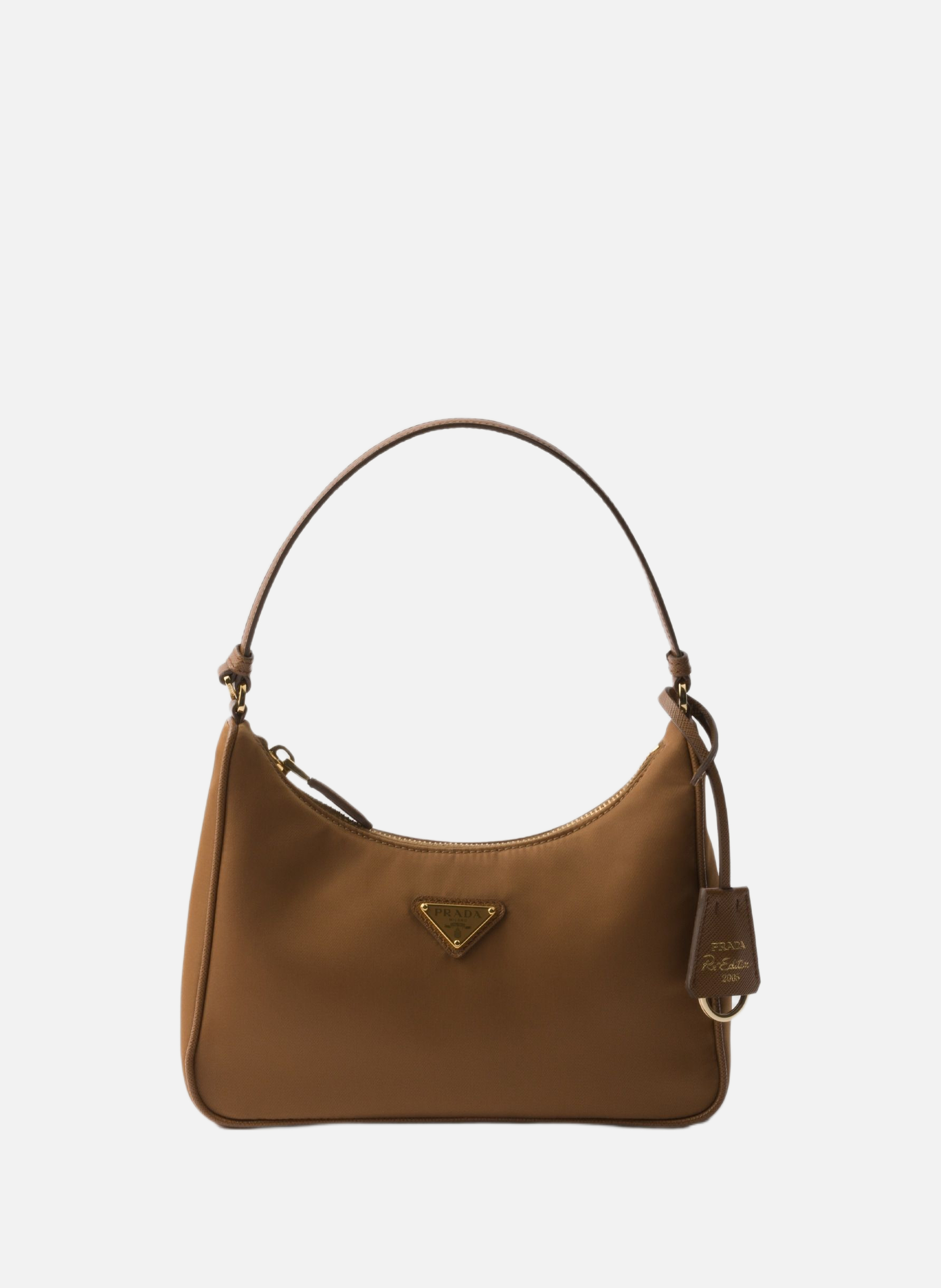 Mini sac prada re-edition 2005 en re-nylon PRADA Marron
