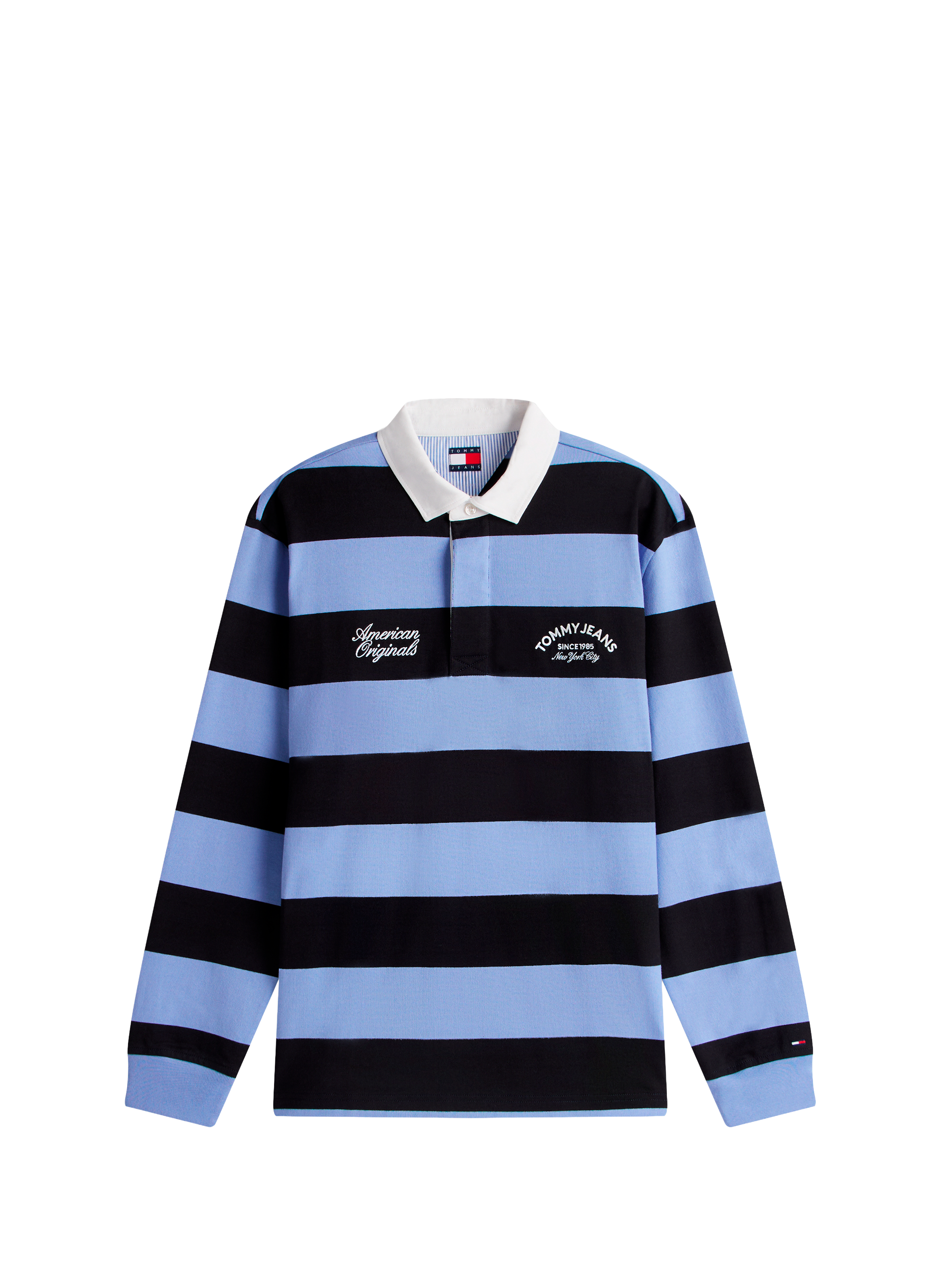 Striped rugby-inspired long-sleeve polo TOMMY HILFIGER Blue