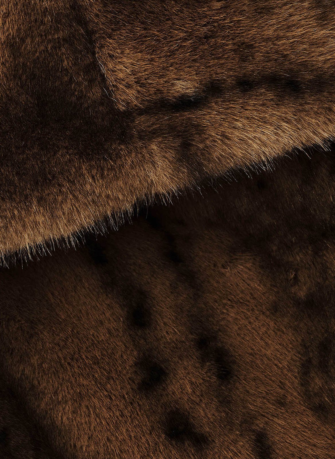 Manteau en fourrure synthétique foxy BA&SH Marron