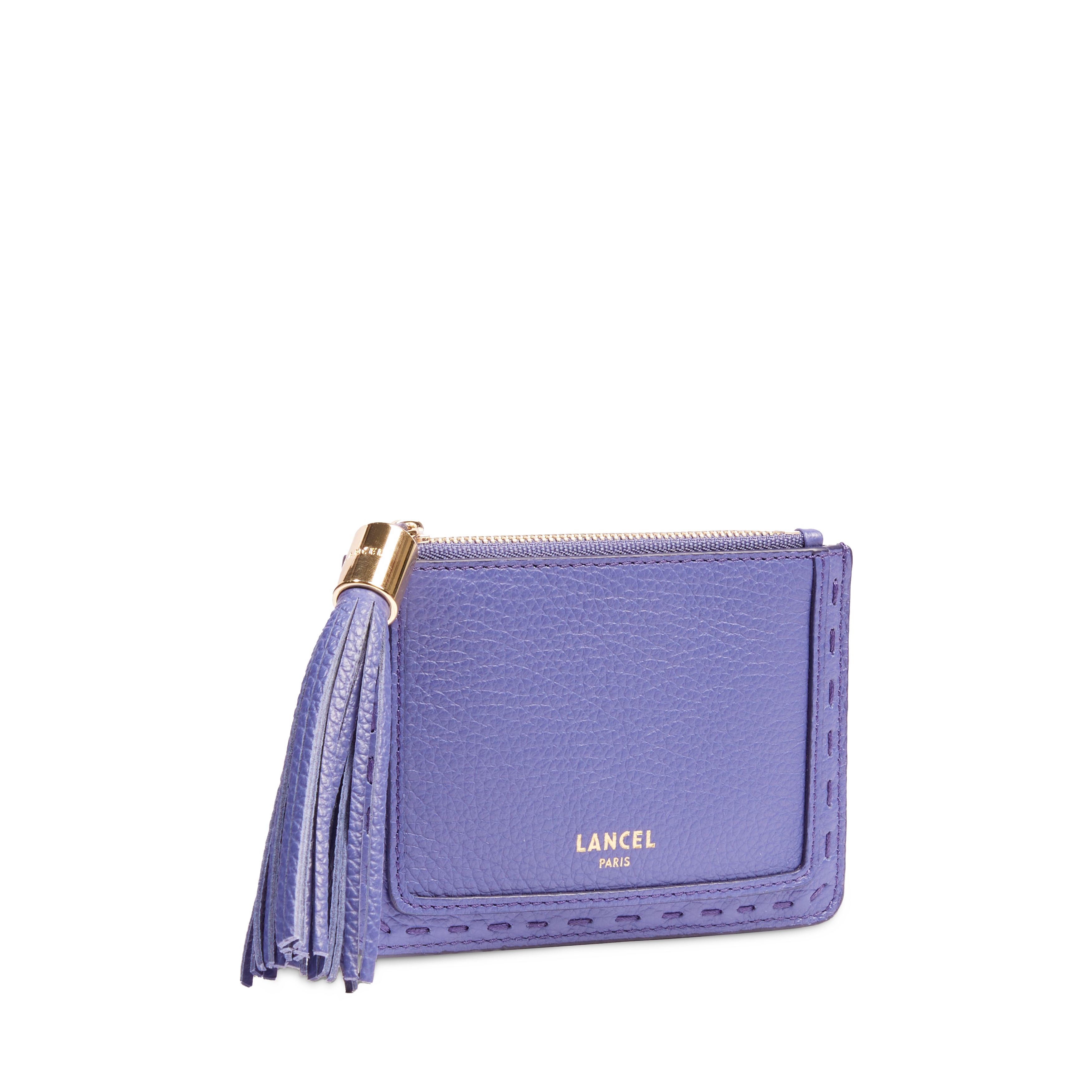 Porte-cartes zippé l premier flirt de lancel en cuir LANCEL Bleu