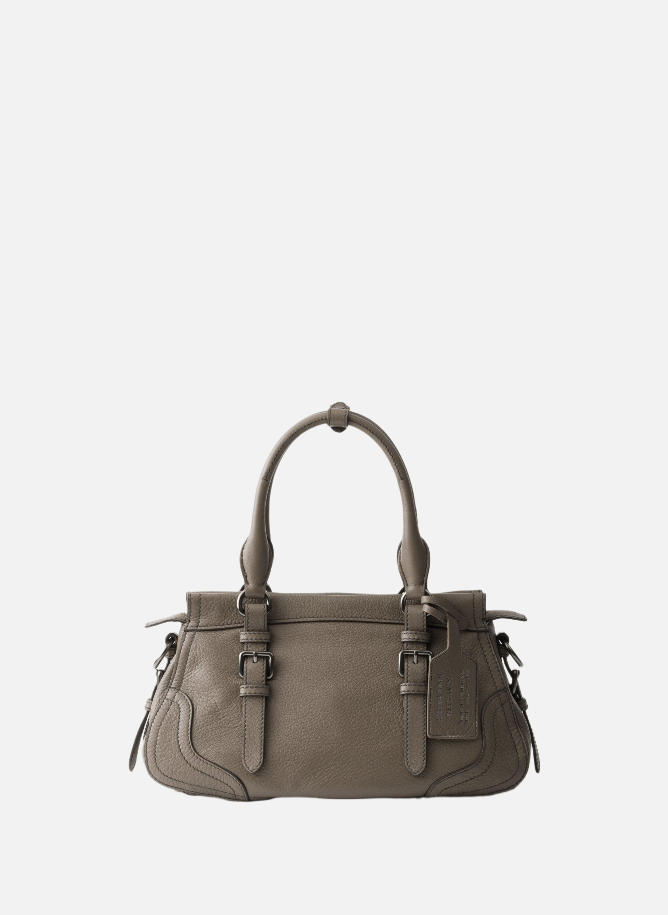 Grand cabas en cuir PRADA Gris