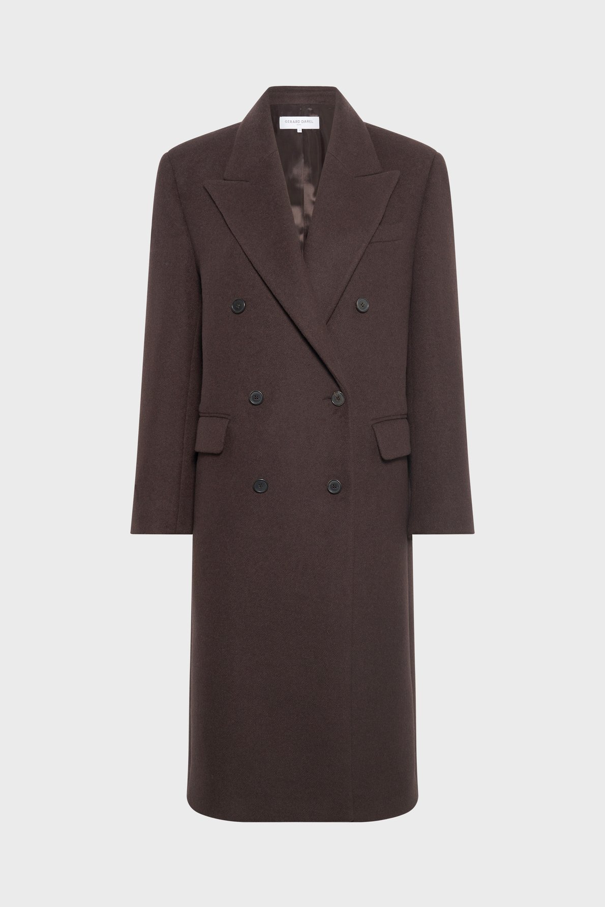 Manteau mi-long croisé - moira GERARD DAREL Marron
