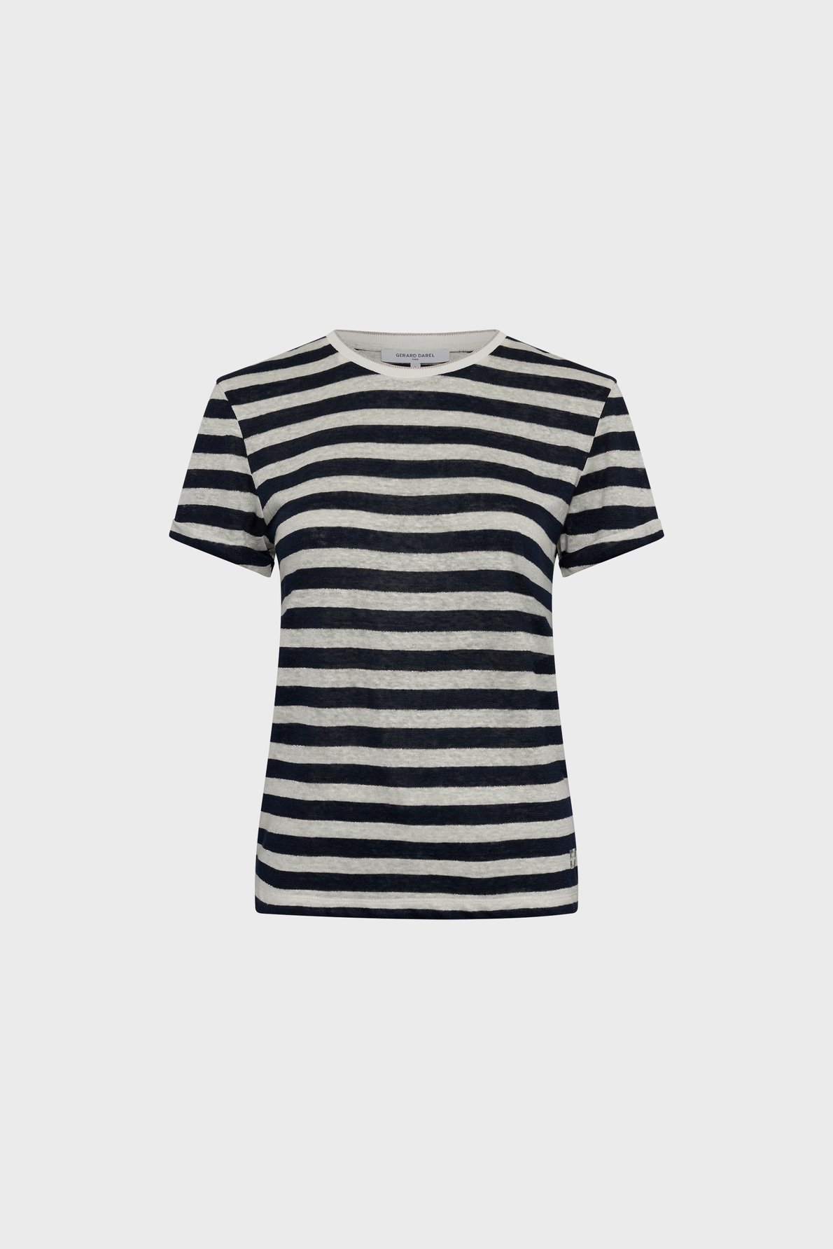 T-shirt rayé en lin et lurex - mellina GERARD DAREL Bleu