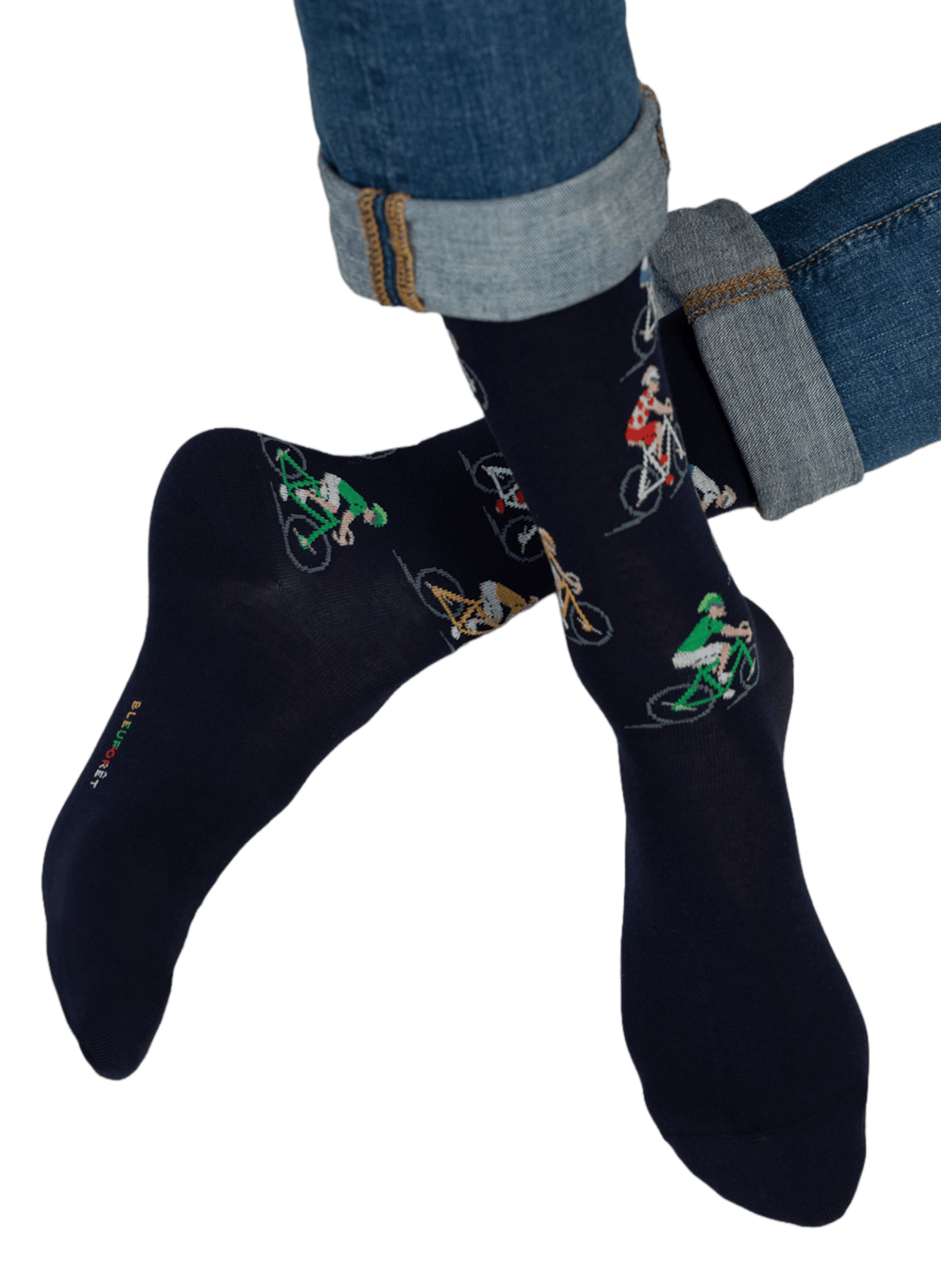 Printed cotton socks BLEUFORÊT Blue
