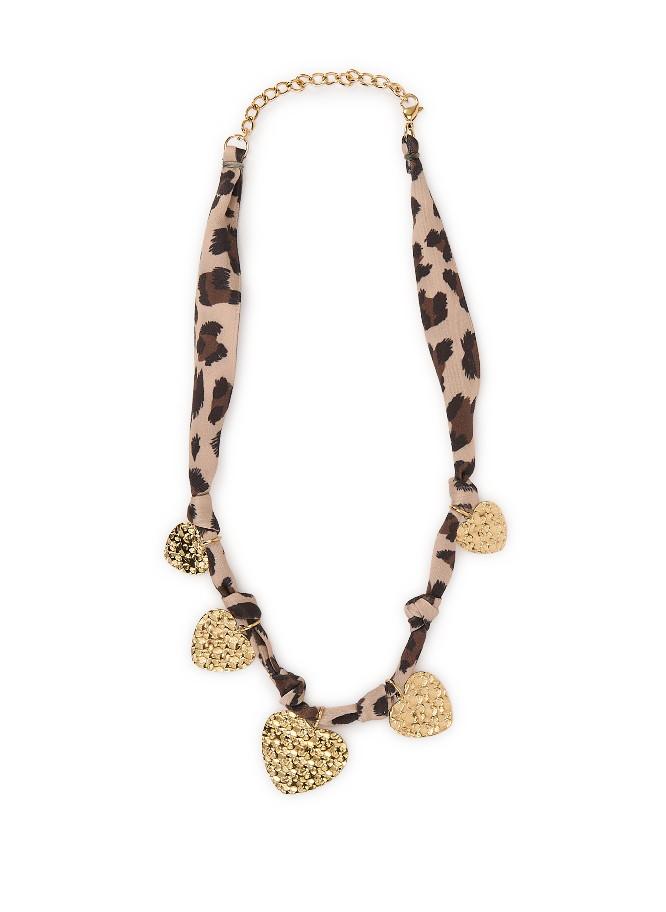 Collier léopard avec coeurs AU PRINTEMPS PARIS Multicolore