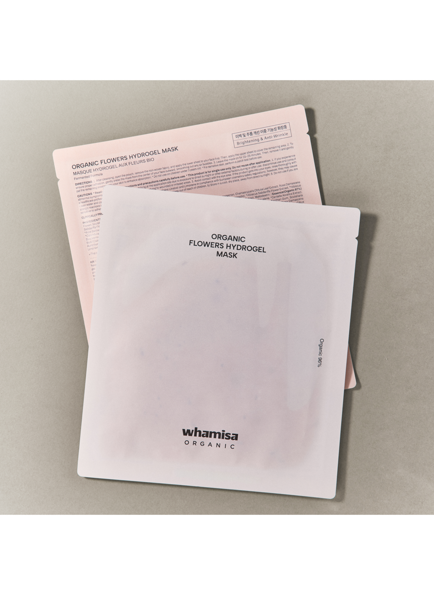 Masque Hydrogel aux Fleurs Bio Fermentées WHAMISA No color