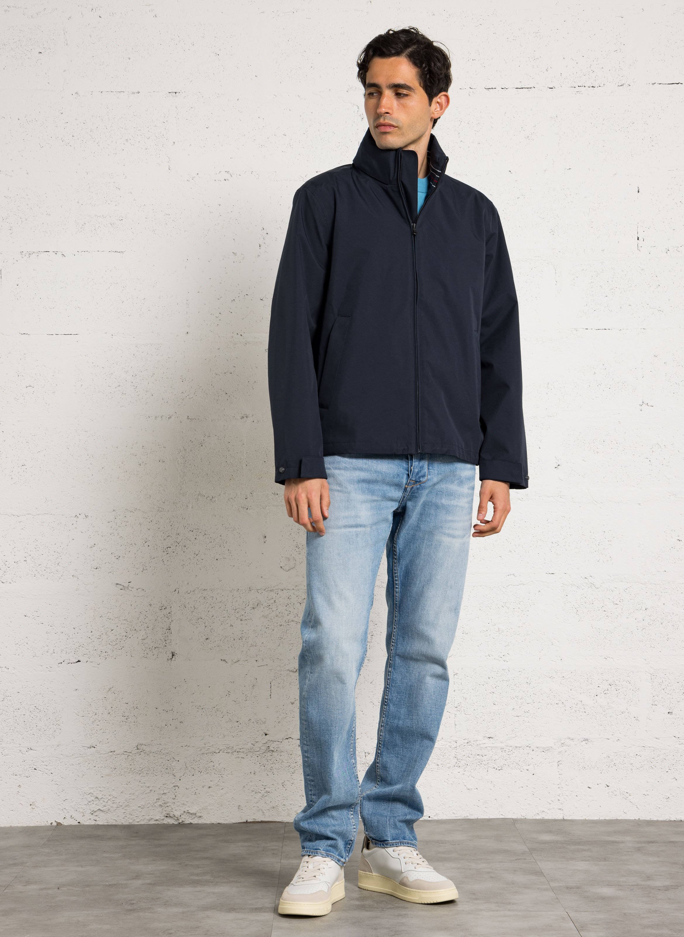 Veste droite col montant ARMOR-LUX Bleu