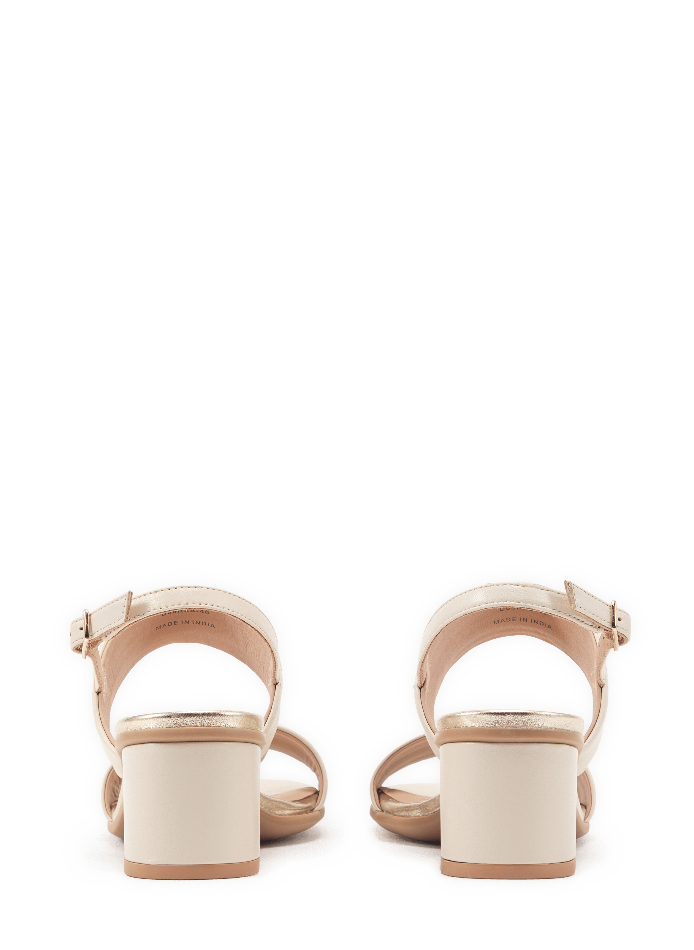 Sandales à talons Aurely 50 en cuir GEOX Beige