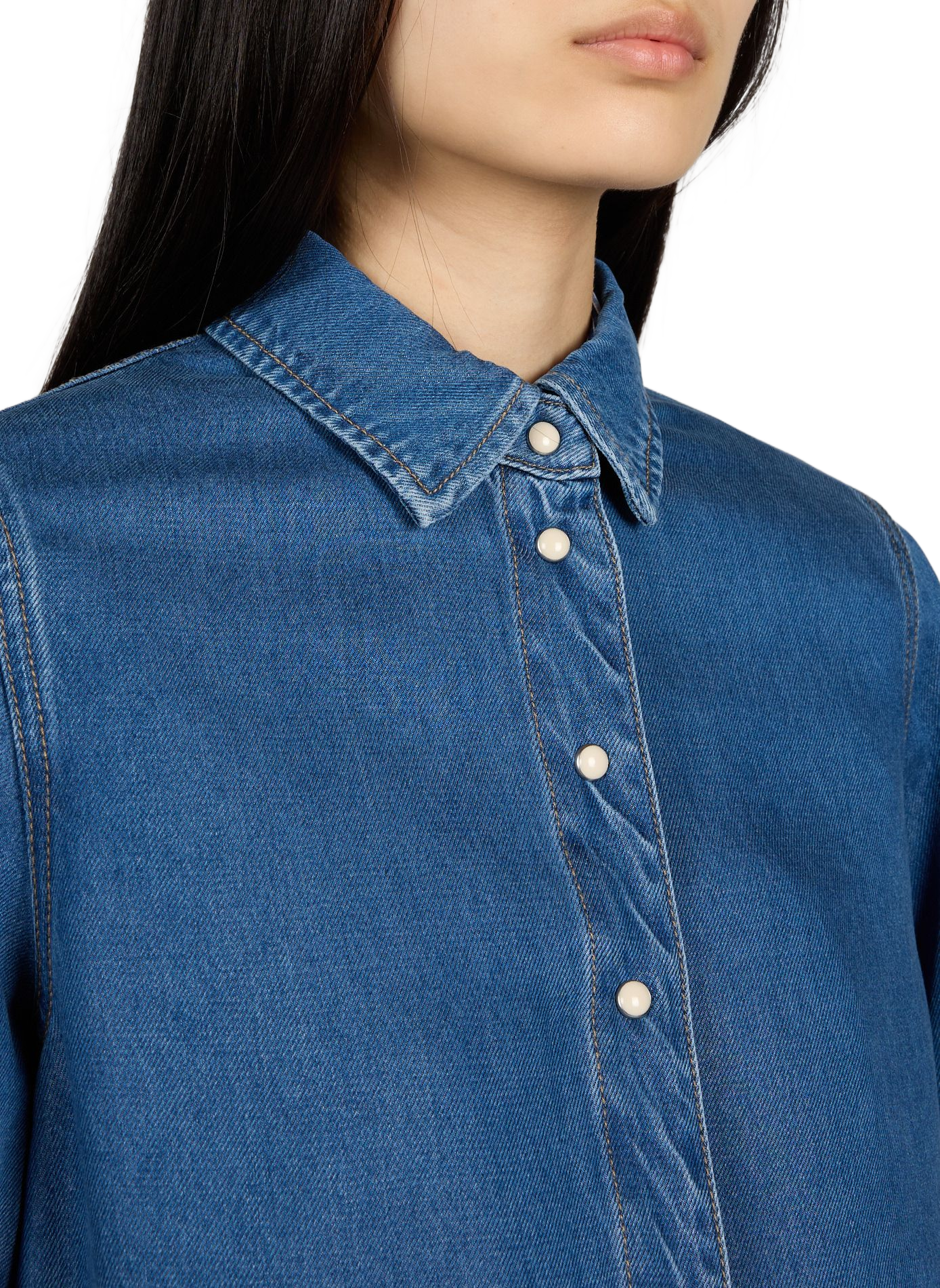 Chemise en jeans  OBJECT Bleu