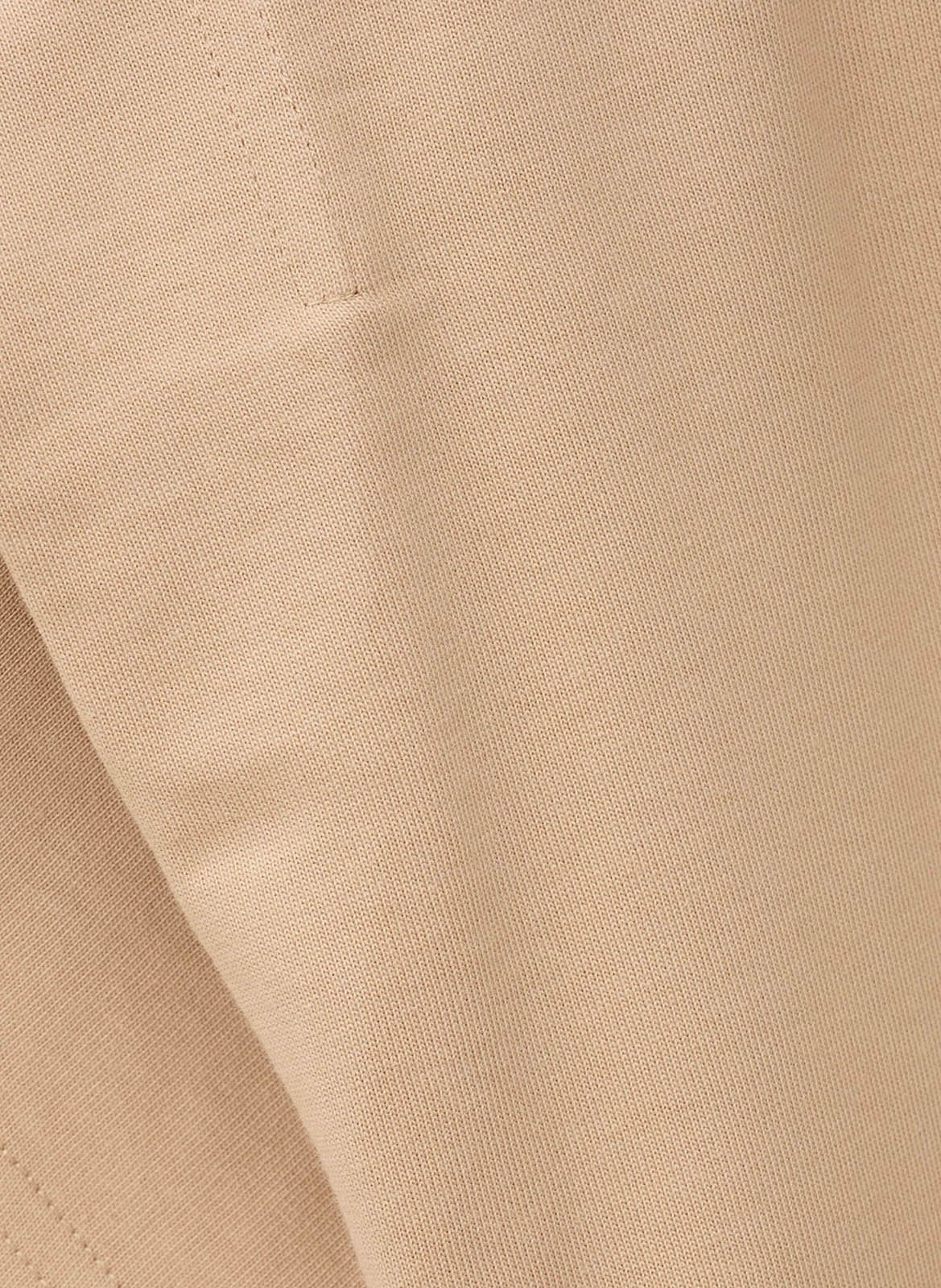 Tee-shirt droit col rond en coton pio BA&SH Beige