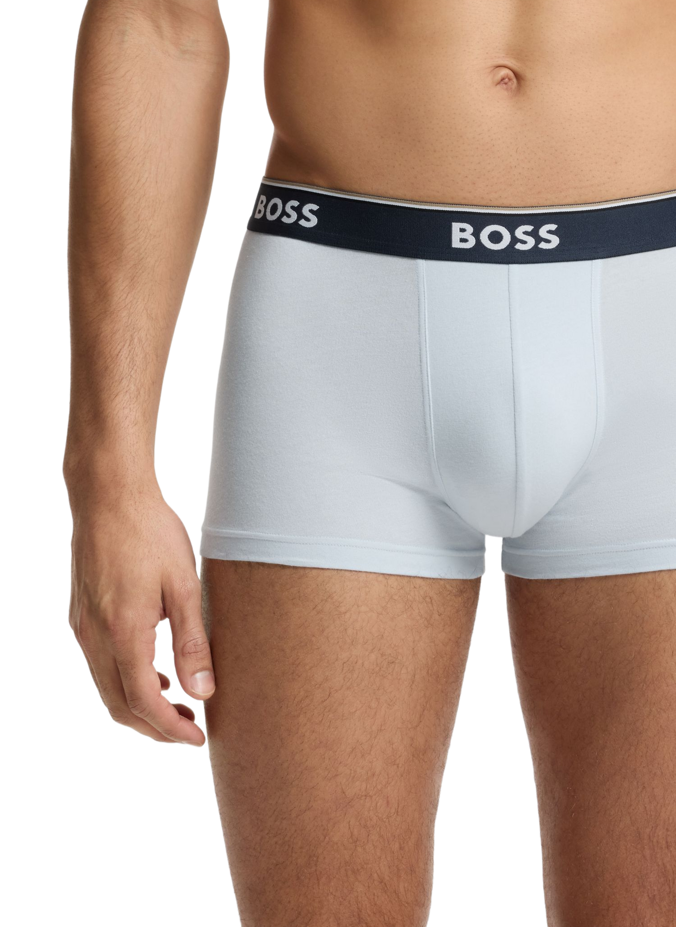 Set of 3 plain boxers in mixed cotton BOSS Multicolour
