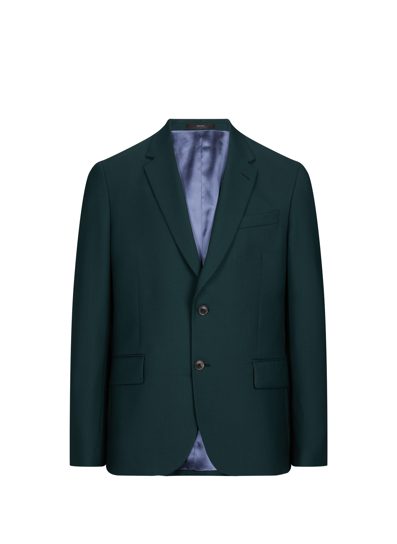 Two-piece solid color wool suit PAUL SMITH Green