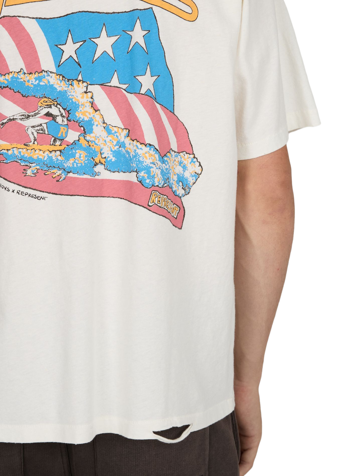 Tee-shirt en coton REPRESENT Blanc