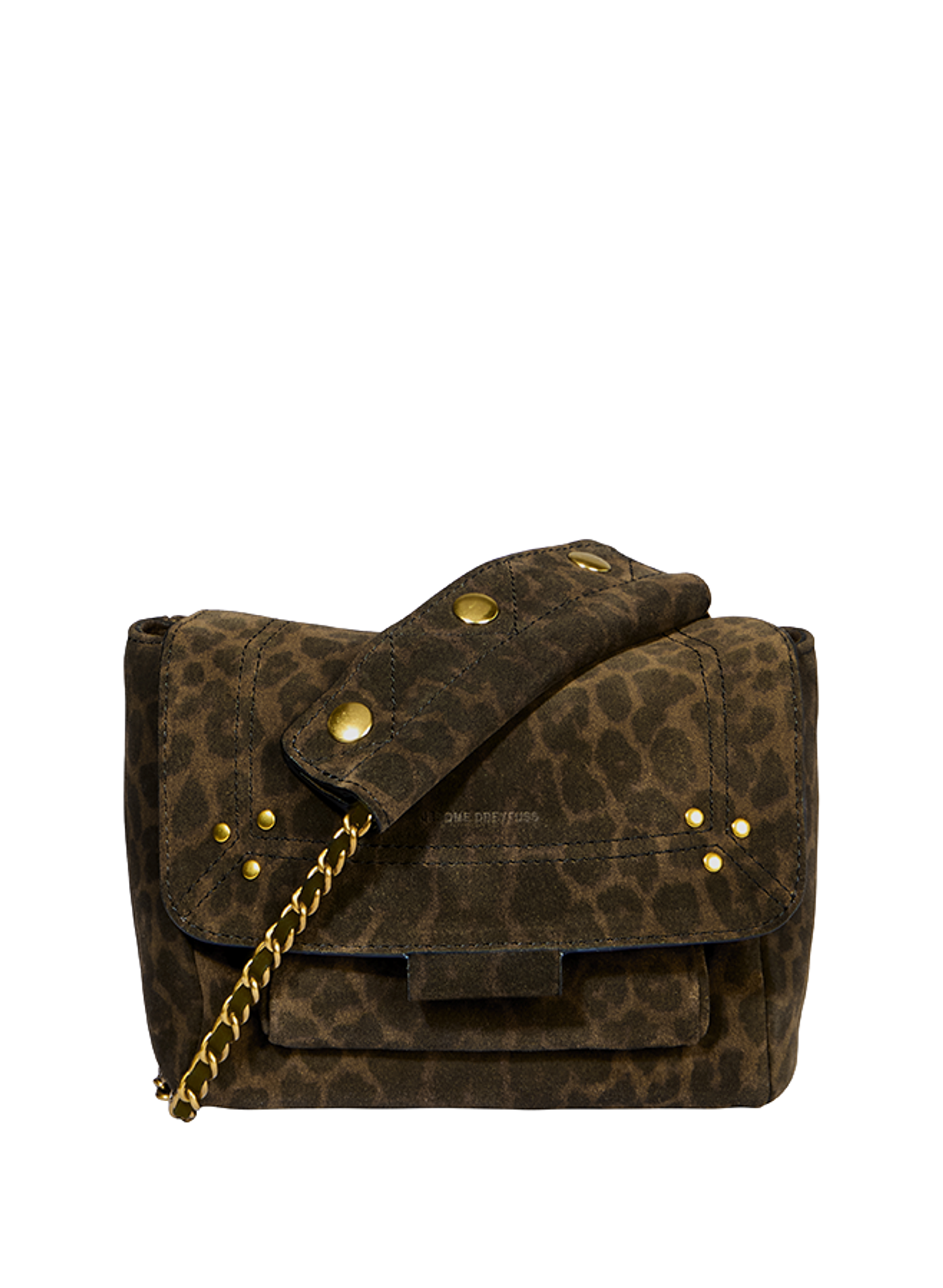 Schultertasche Lulu S aus Leder JÉRÔME DREYFUSS Khaki