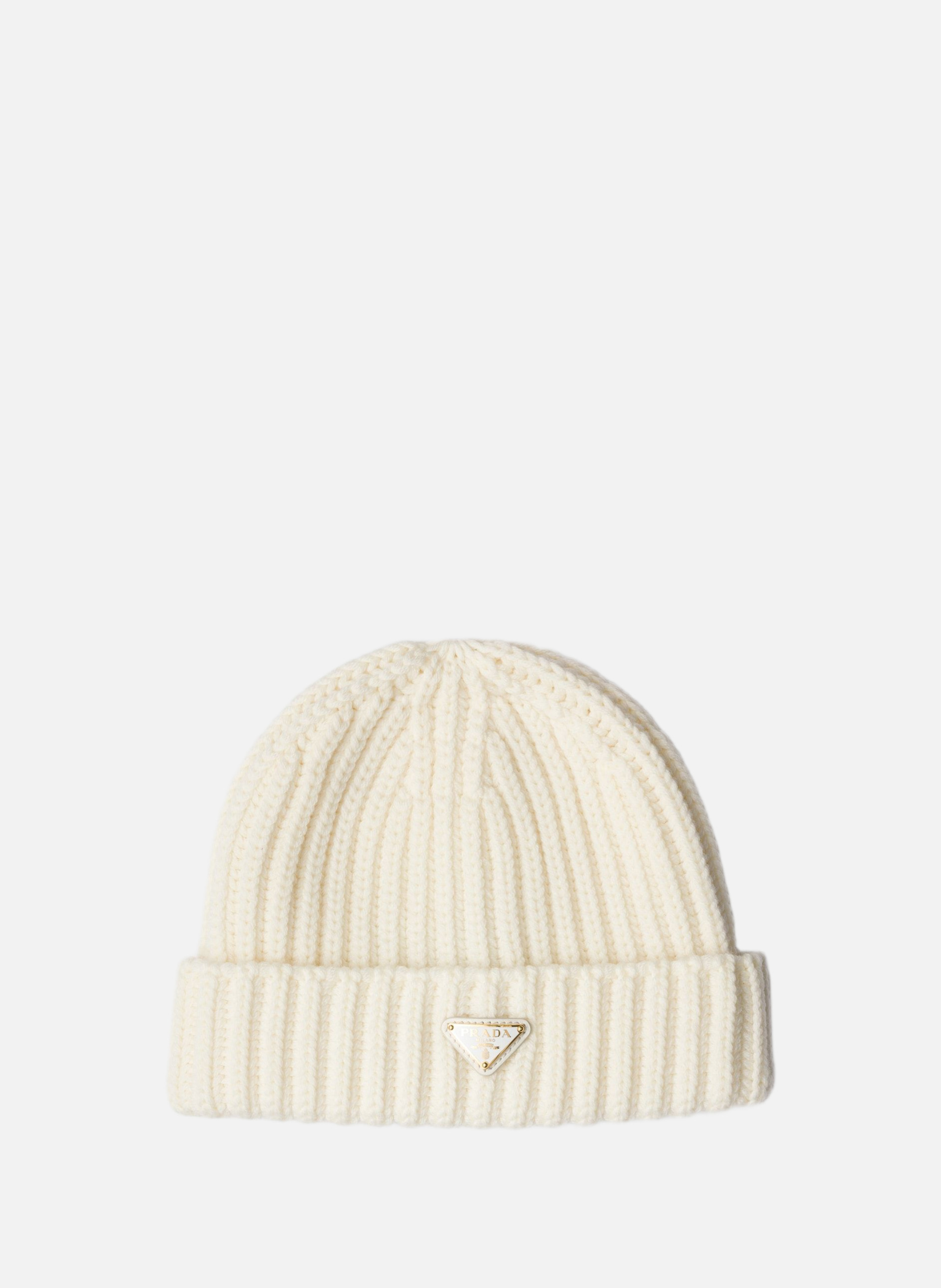 Bonnet en laine PRADA Beige