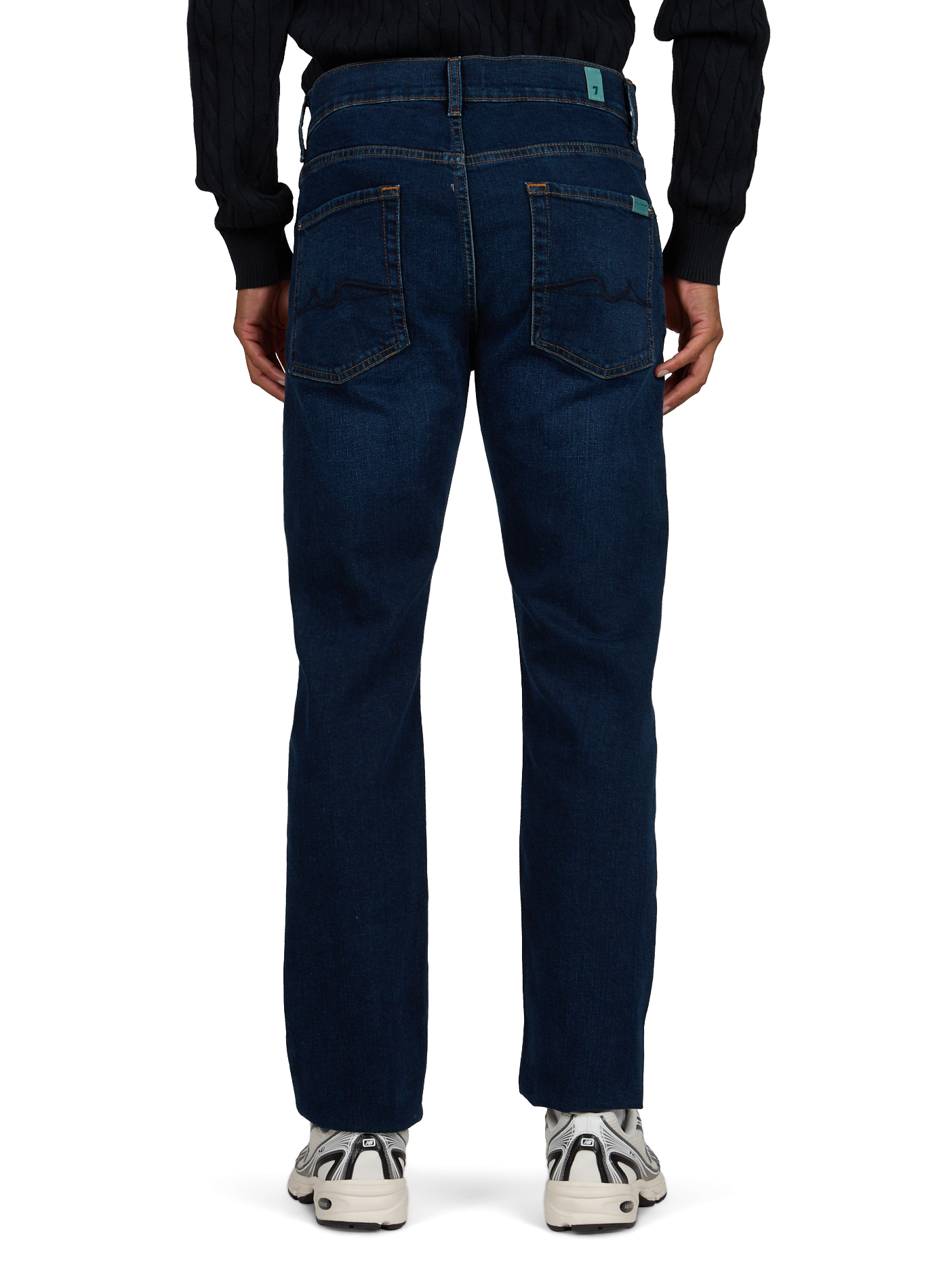 Gerader Jeans aus Baumwollmischung 7 FOR ALL MANKIND Blau