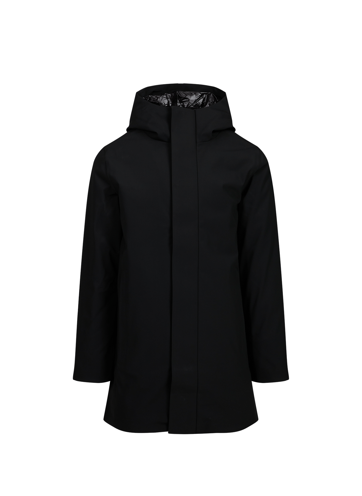 Mittellanger Parka Virgil mit Kapuze GERTRUDE Schwarz