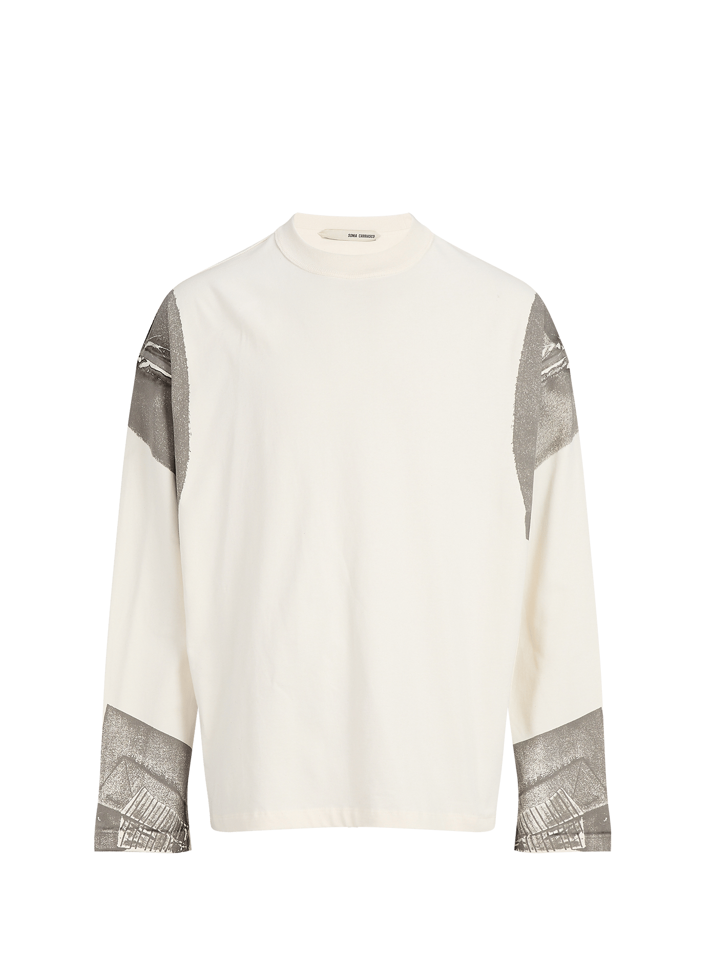 Tee-shirt droit col rond imprimé SONIA CARRASCO Beige