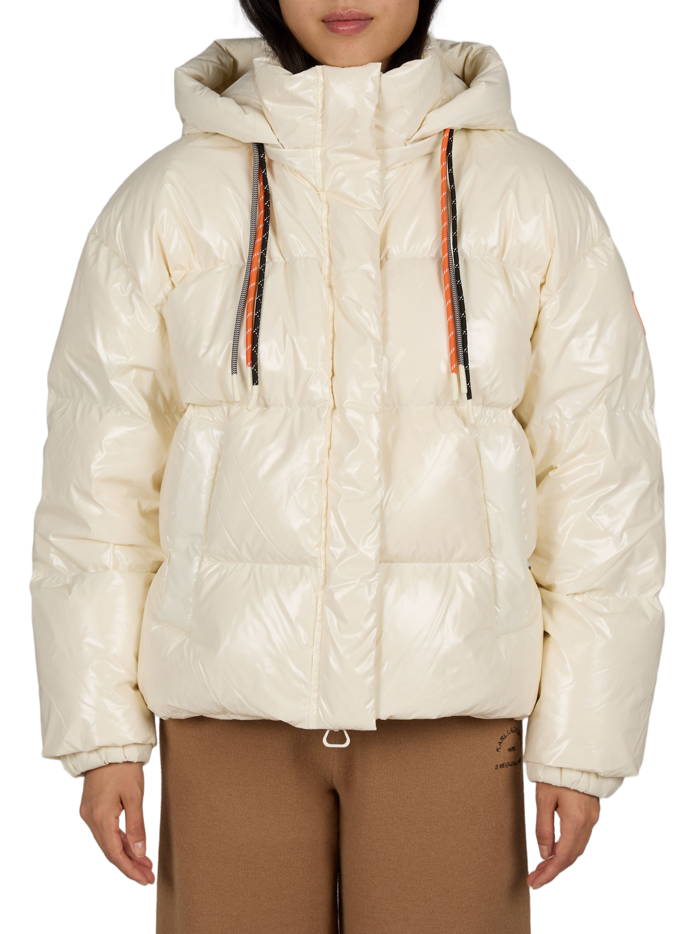 LILIBRIGHT short shiny puffer jacket | Beige GERTRUDE Women