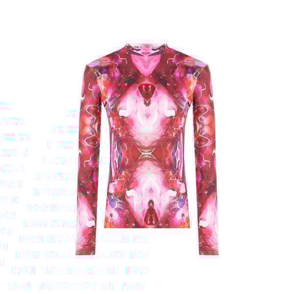 Top imprimé à manches longues