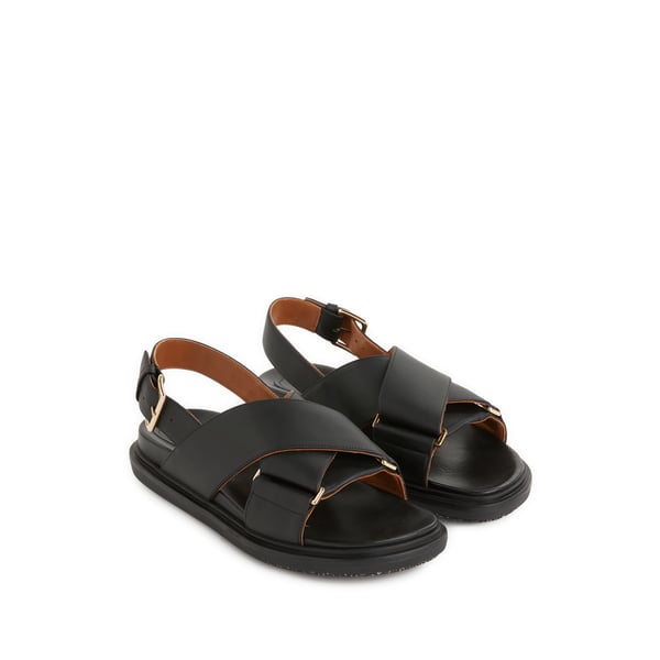 Sandales à brides en cuir