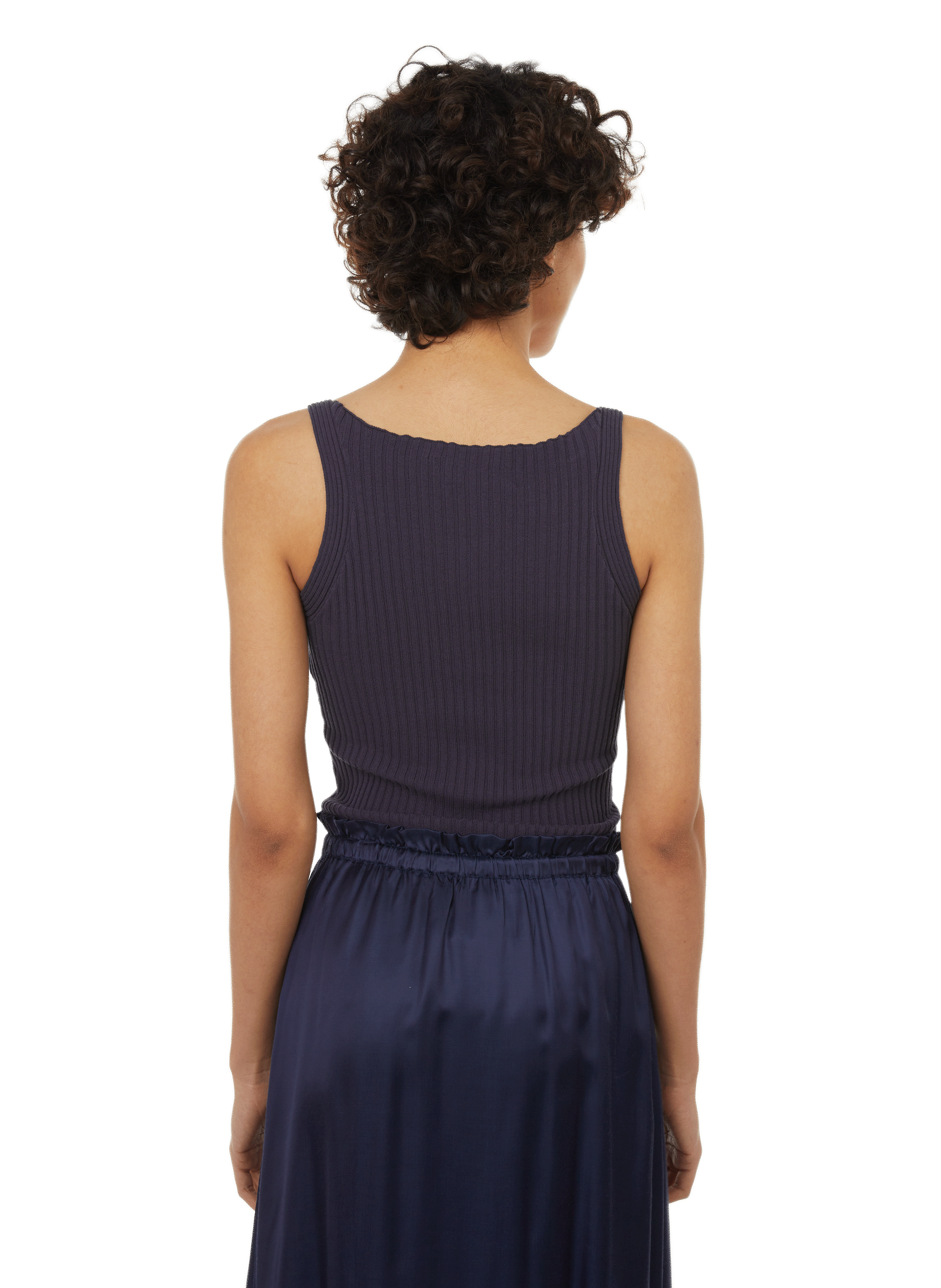 Top débardeur côtelé CAES Gris