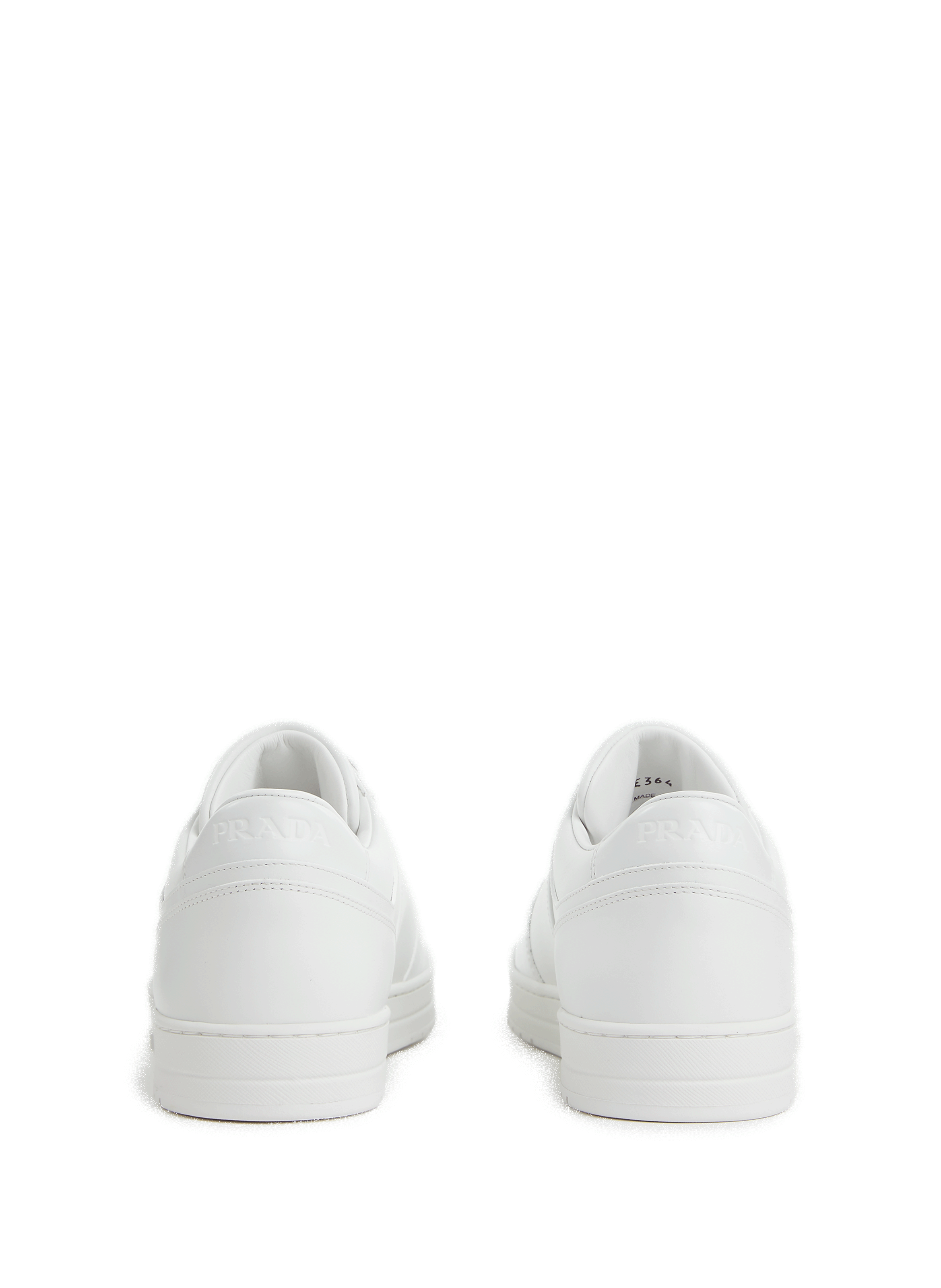 Leather sneakers PRADA White