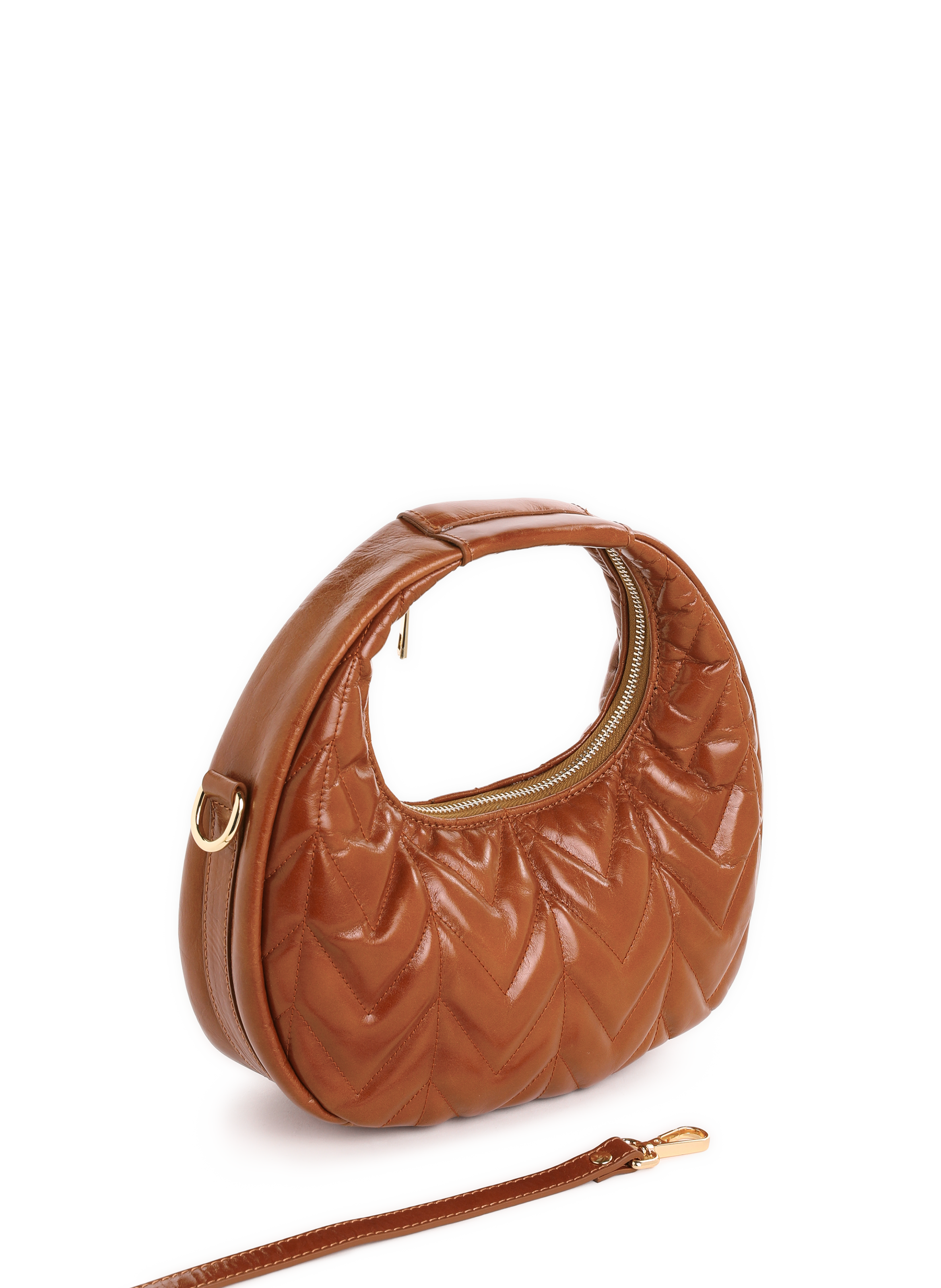 Sac à main Elisabeth en cuir  SAISON 1865 Marron