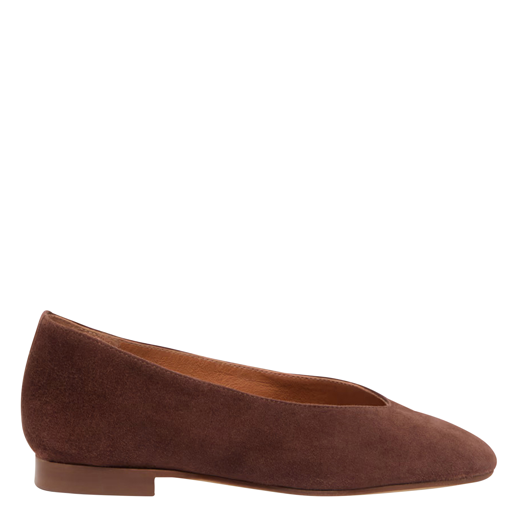 Ballerines en cuir velours dassus JONAK Marron