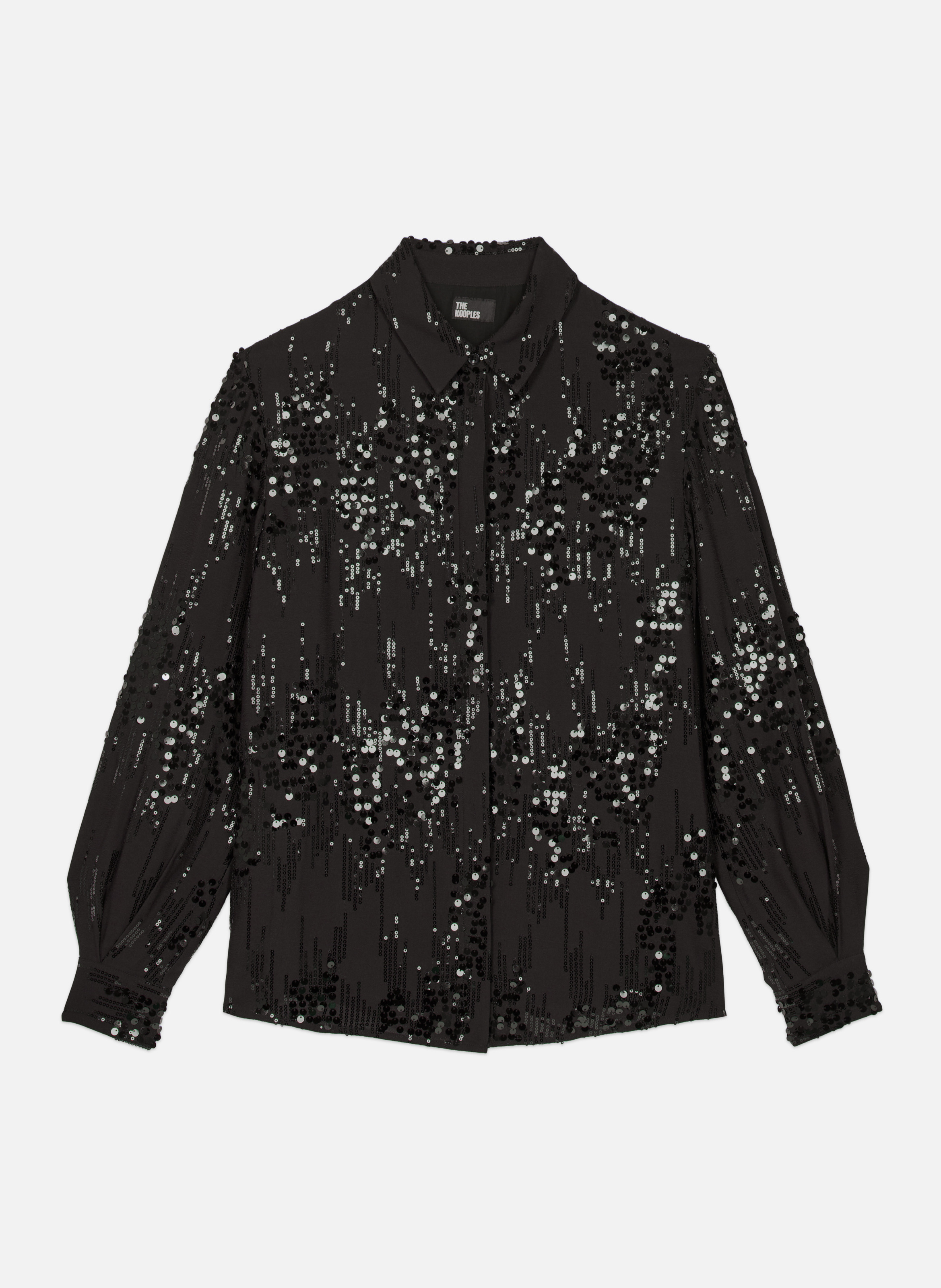 Chemise à sequins THE KOOPLES Noir