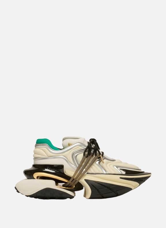 Baskets unicorn wave en néoprène Beige by BALMAIN BALMAIN Baskets unicorn wave en néoprène Beige