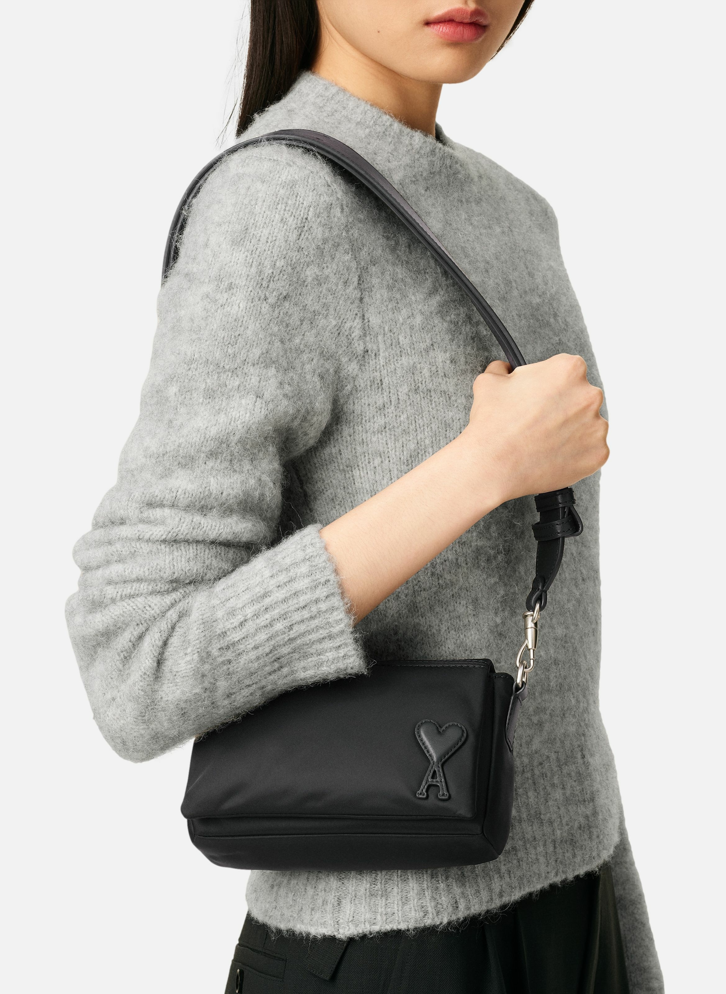 Sac lunch box marcel unisexe en nylon AMI PARIS Noir