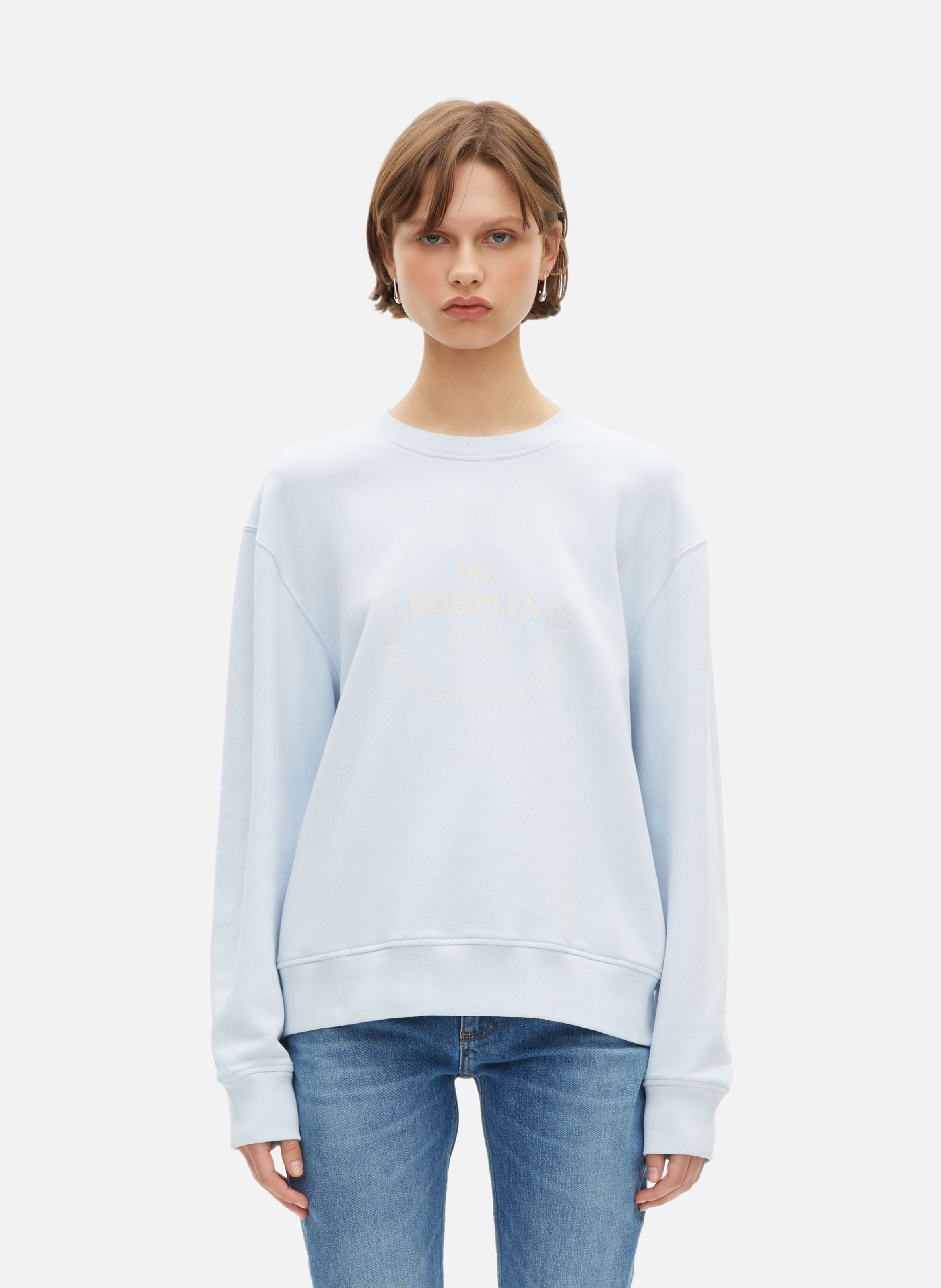 Sweatshirt avec sérigraphie THE KOOPLES Bleu