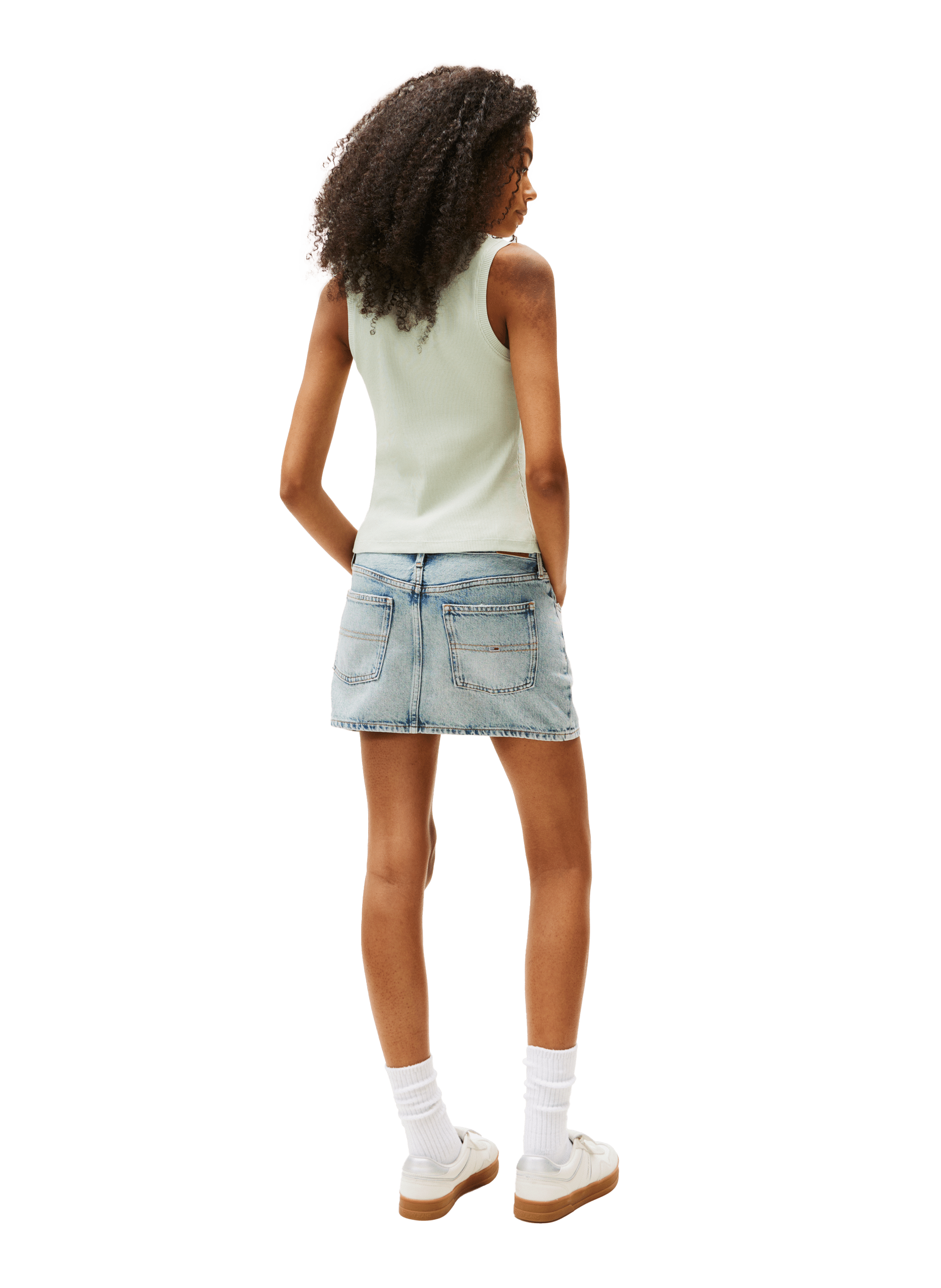 Débardeur ajusté à logo TOMMY HILFIGER Kaki