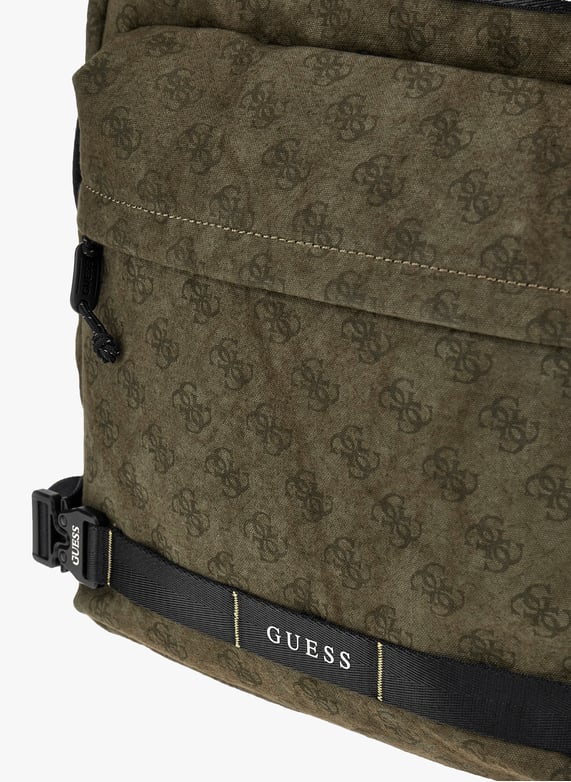 Sac à dos imprimé logo | Kaki by GUESS Sac à dos imprimé logo Kaki