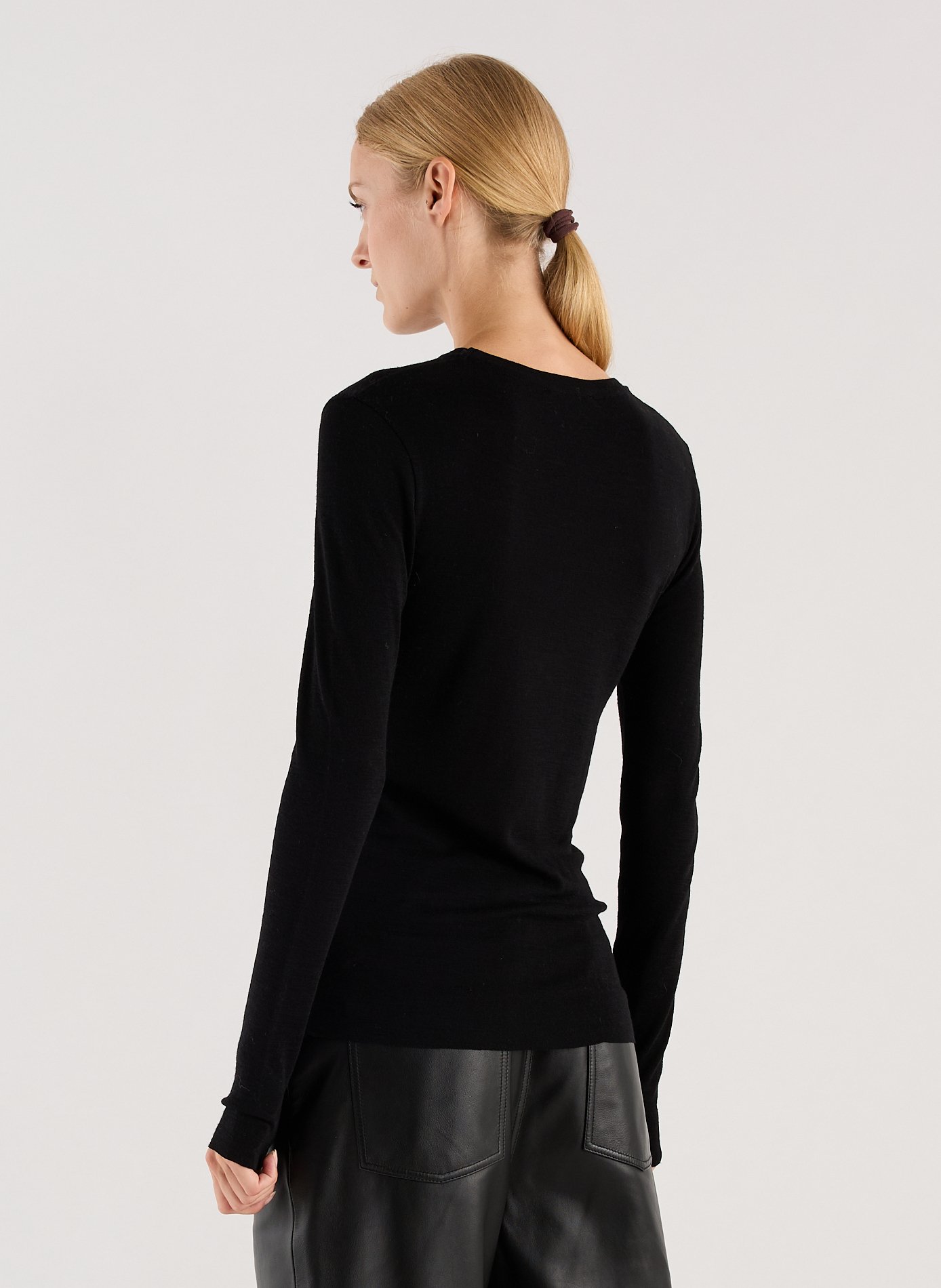 Fine wool jumper SAISON 1865 Black