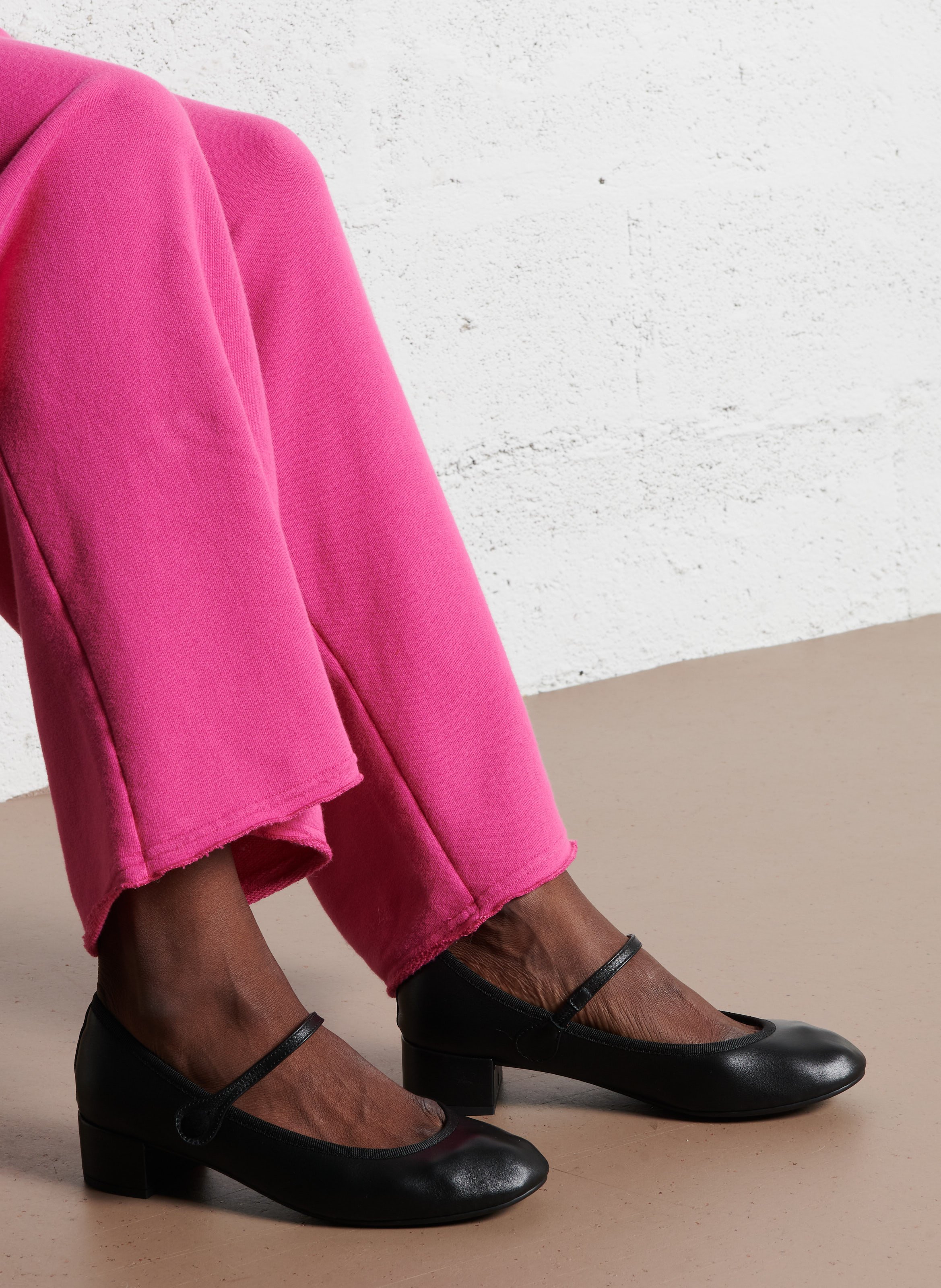 Babies en cuir REPETTO Noir