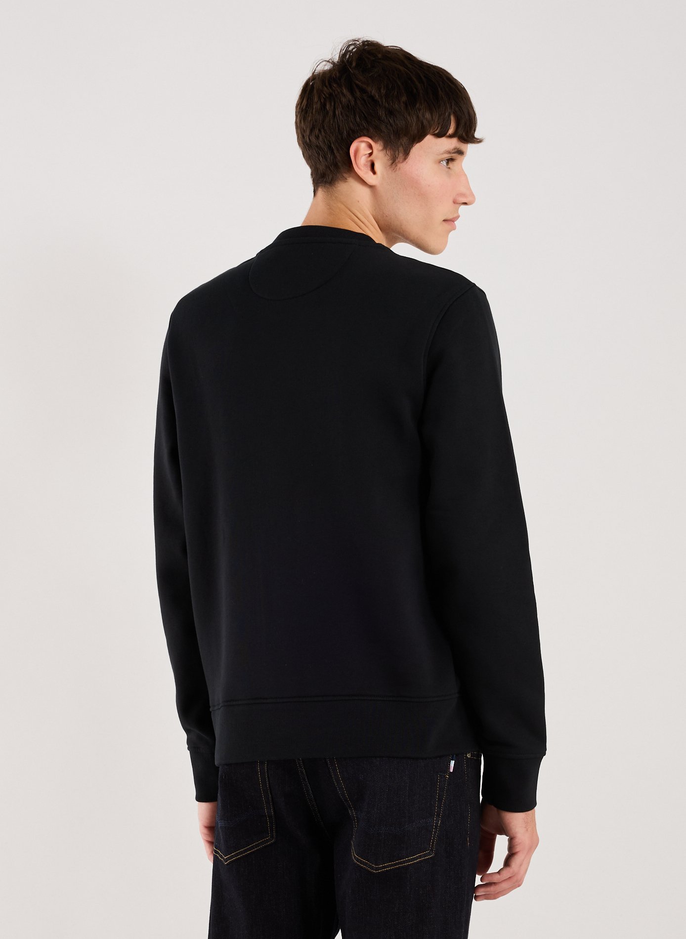 Plain cotton sweatshirt EDEN PARK Black