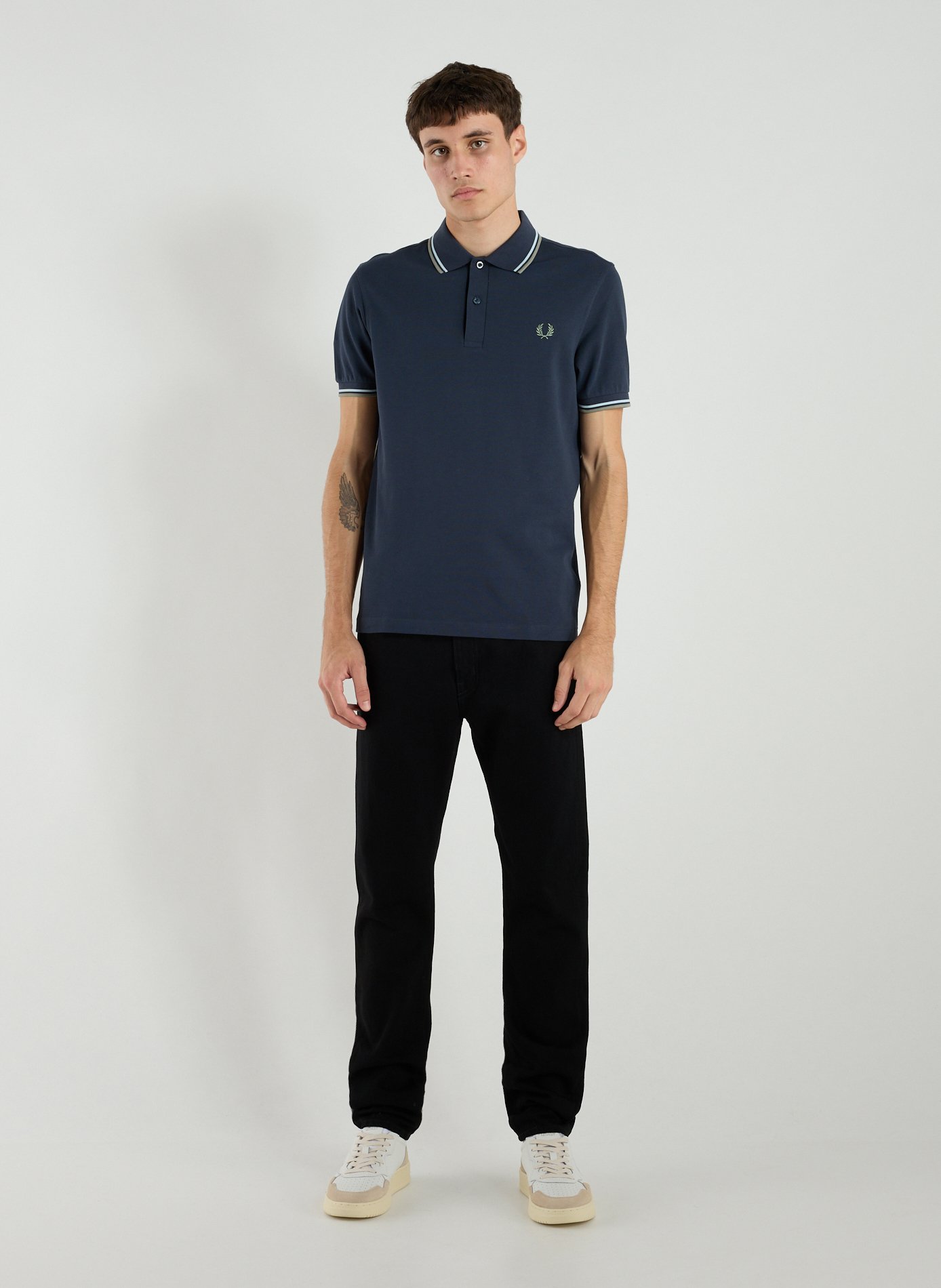Polo en coton piqué FRED PERRY Bleu