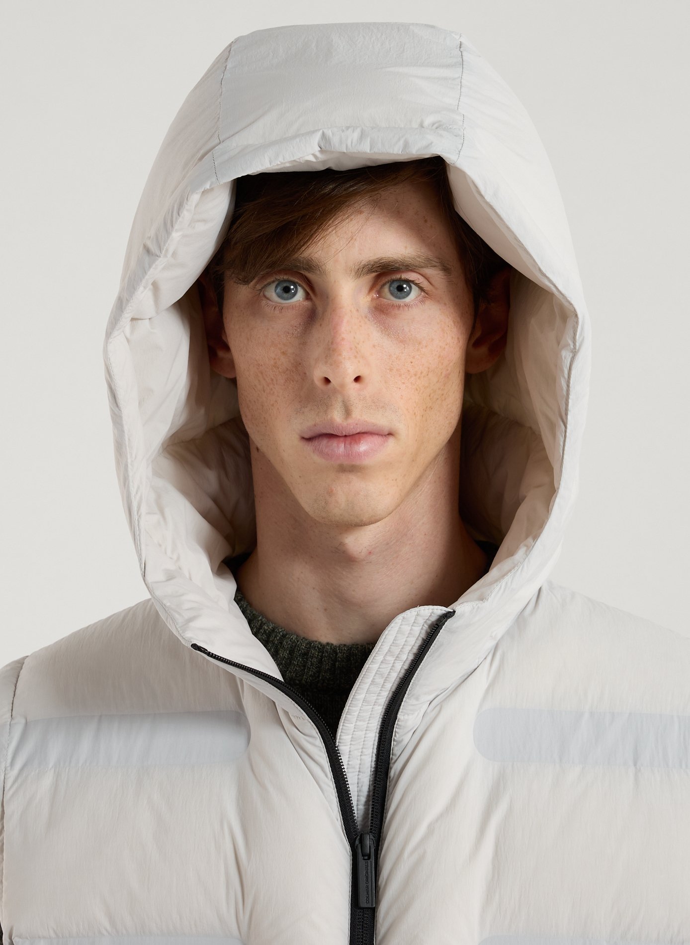 Quilted hooded sleeveless puffer jacket COLMAR Grey