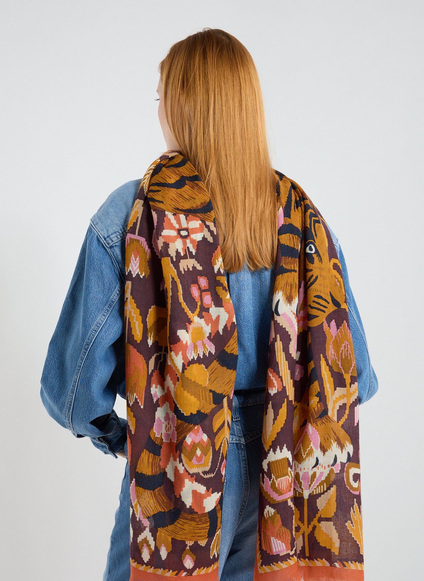 Écharpe à imprimé en laine INOUITOOSH Multicolore