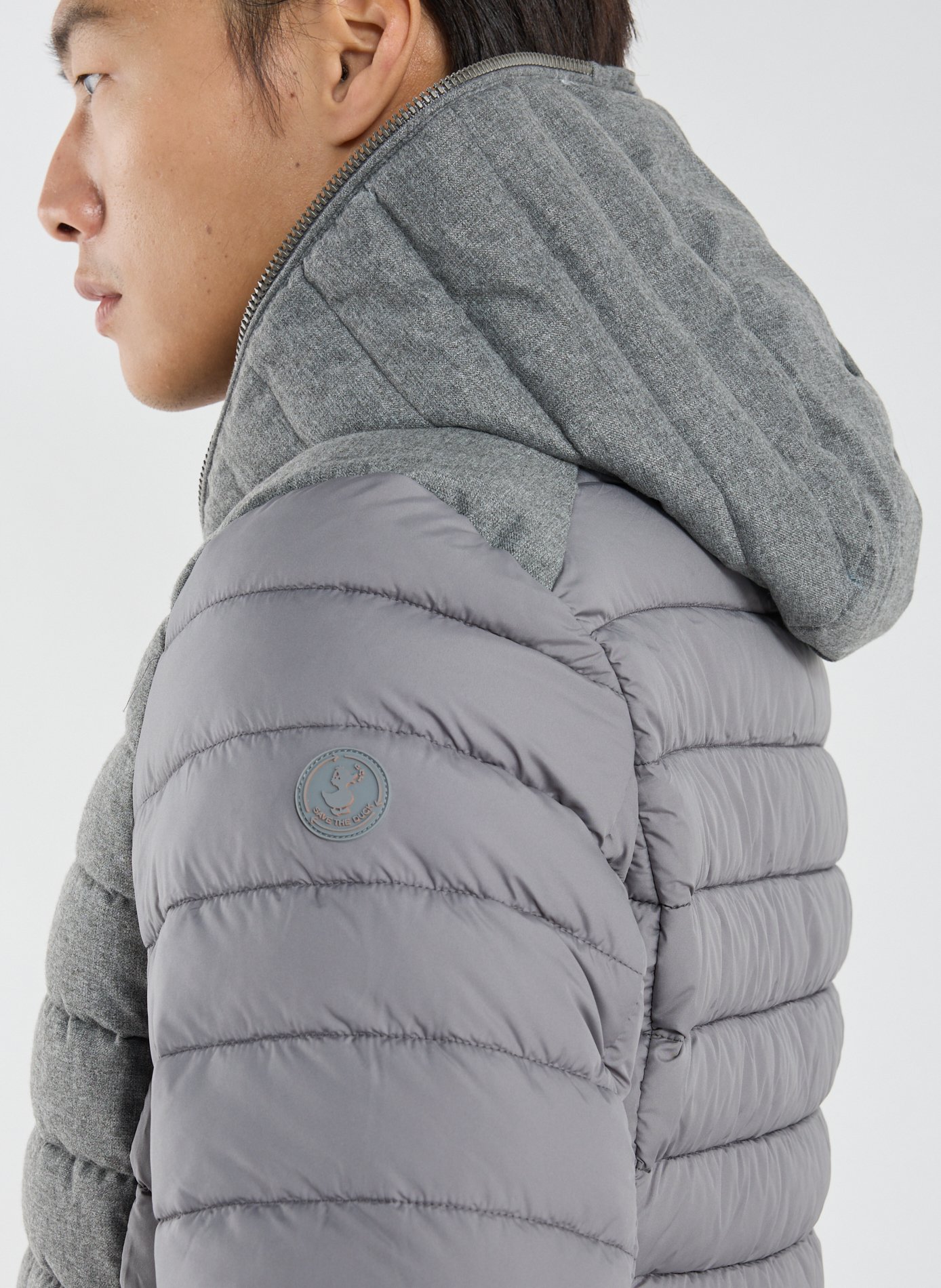 Doudoune matelassée à capuche SAVE THE DUCK Gris
