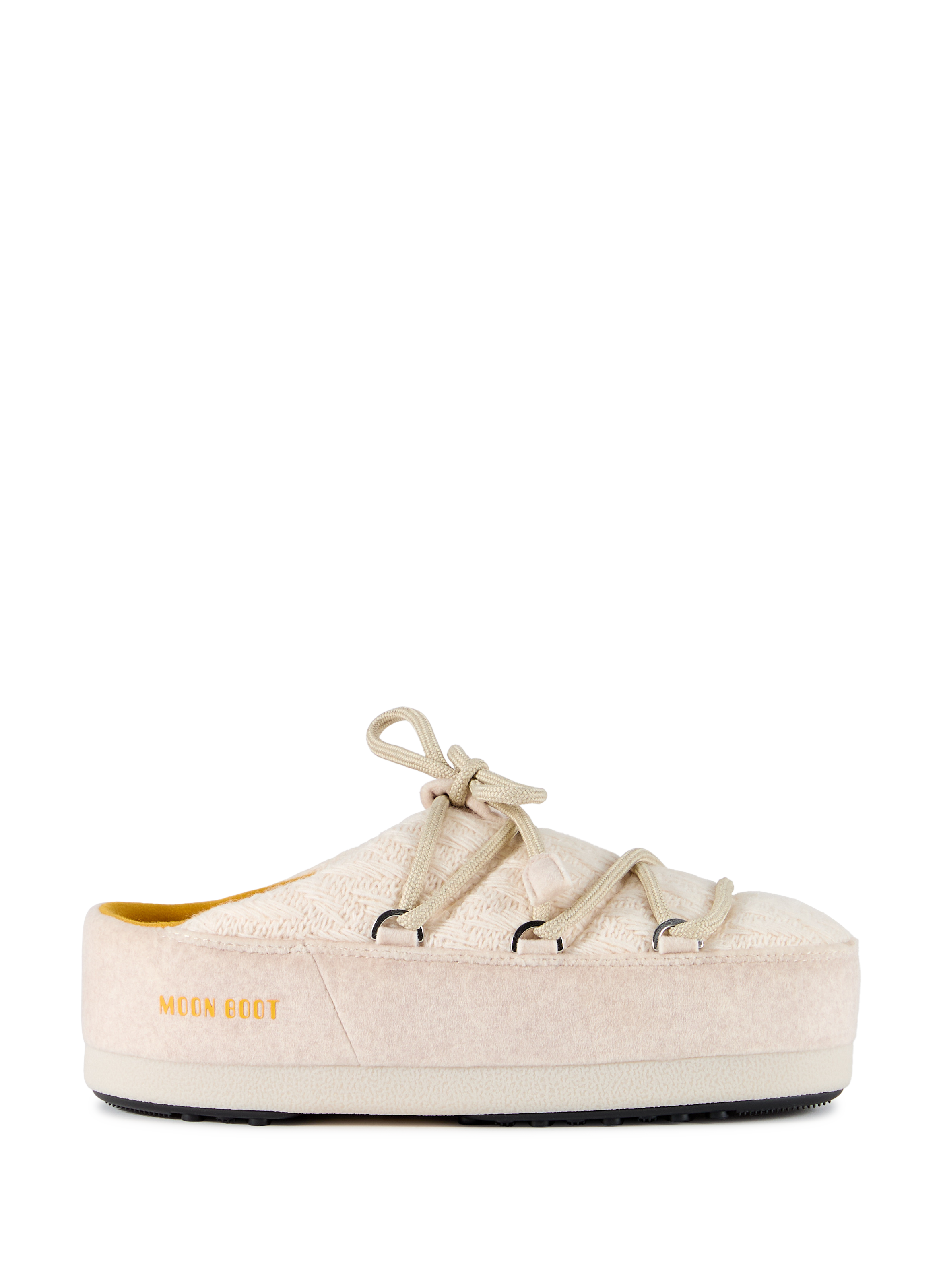 Knit lace-up mules MOON BOOT White