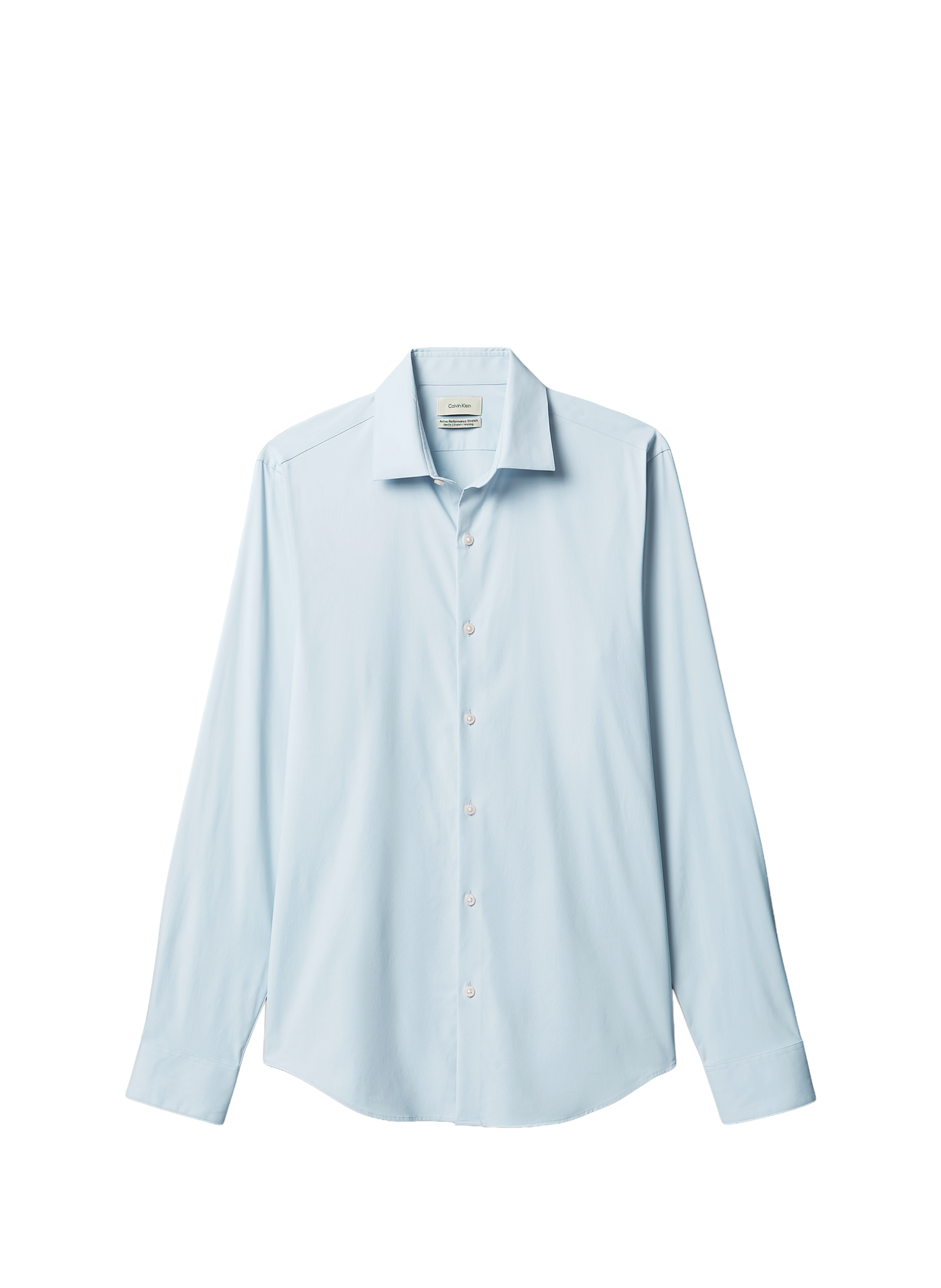 Chemise slim en coton CALVIN KLEIN Bleu