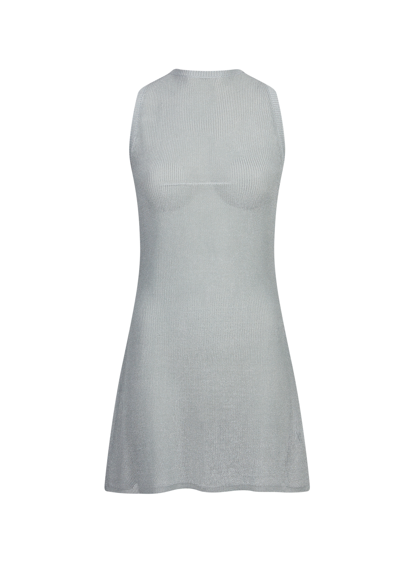 Mini beach dress with round neckline BOND EYE Silver