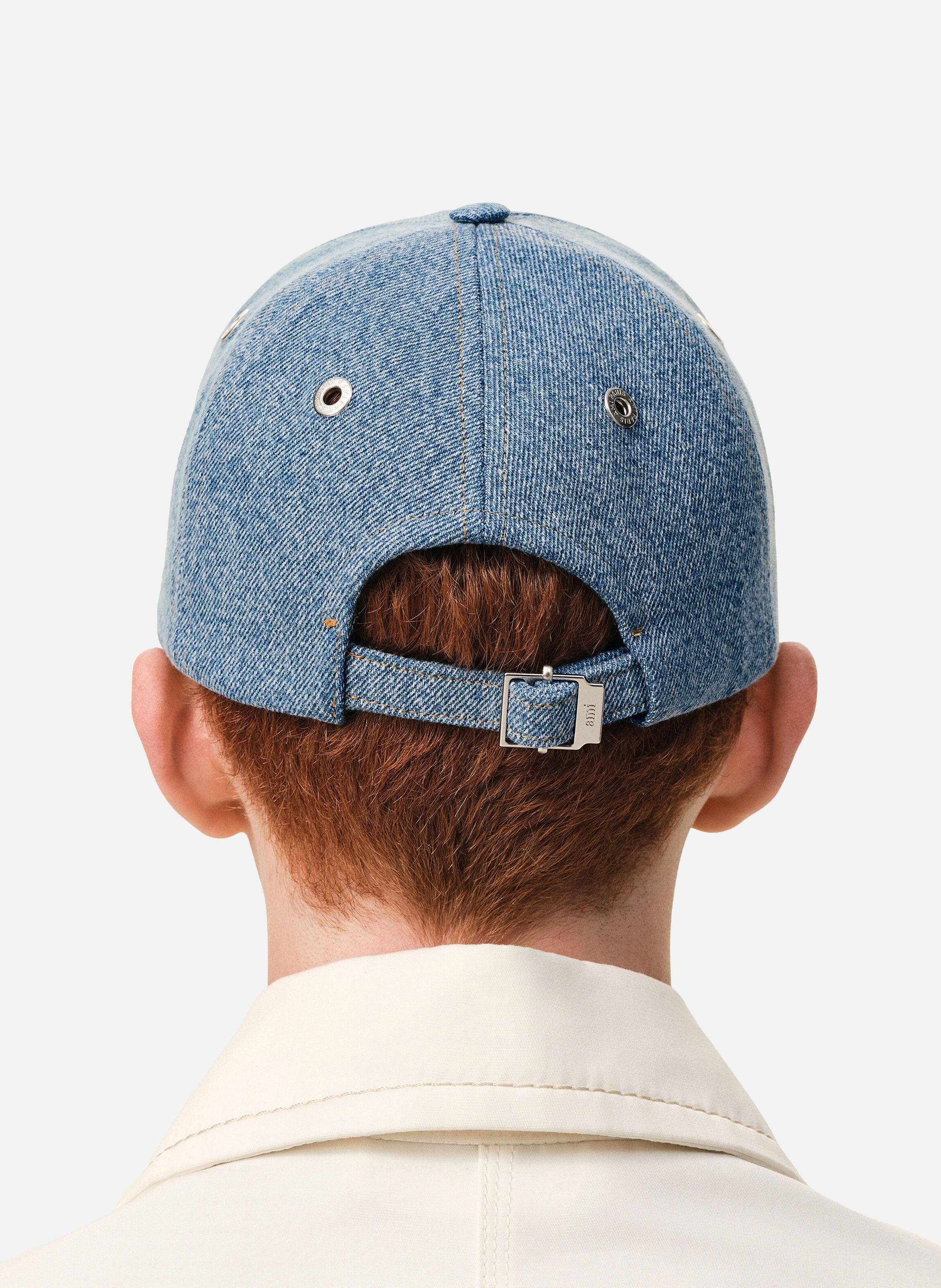 Casquette Broderie Ami De Coeur En Coton unisexe AMI PARIS Bleu