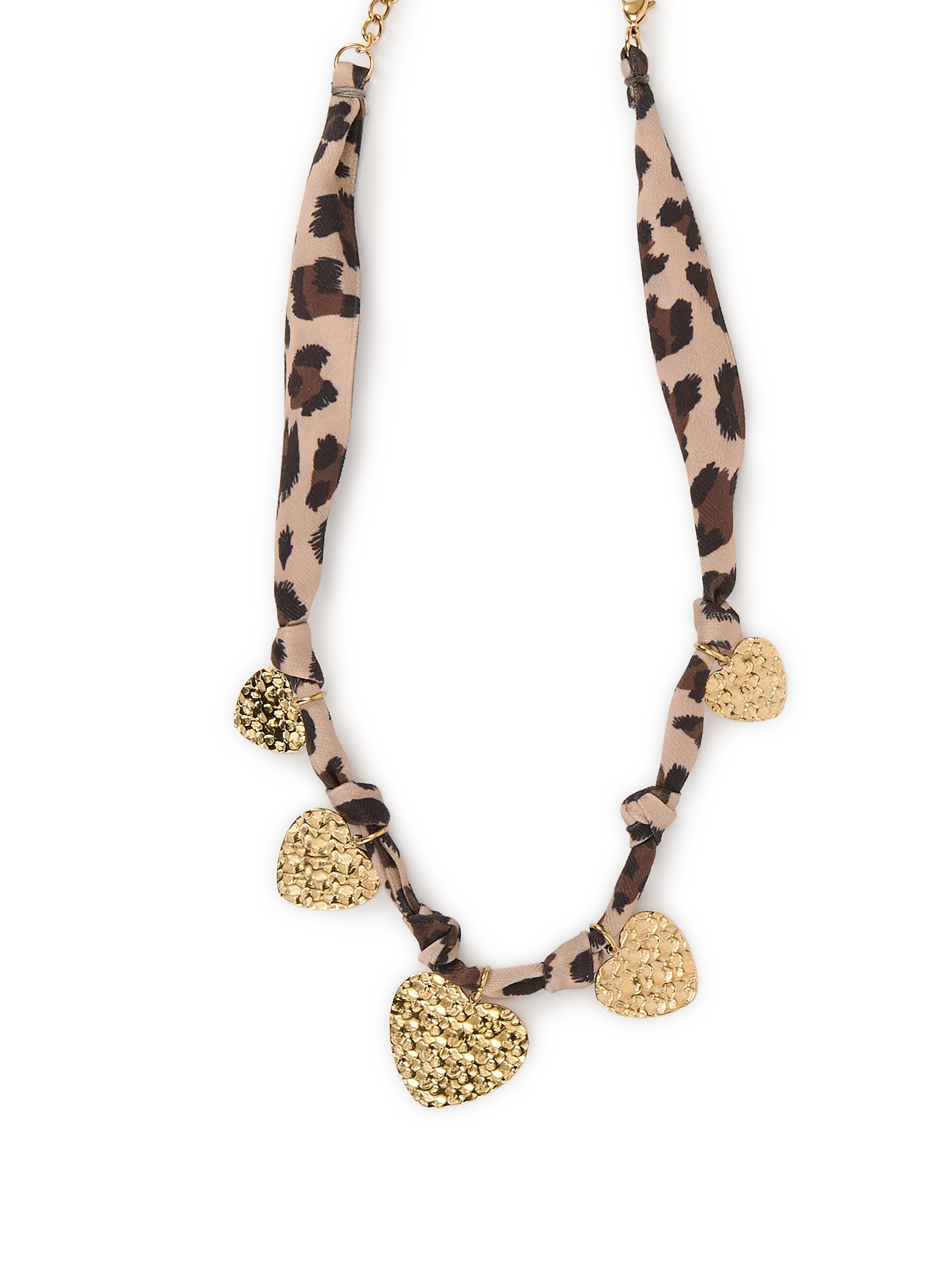 Collier léopard avec coeurs AU PRINTEMPS PARIS Multicolore